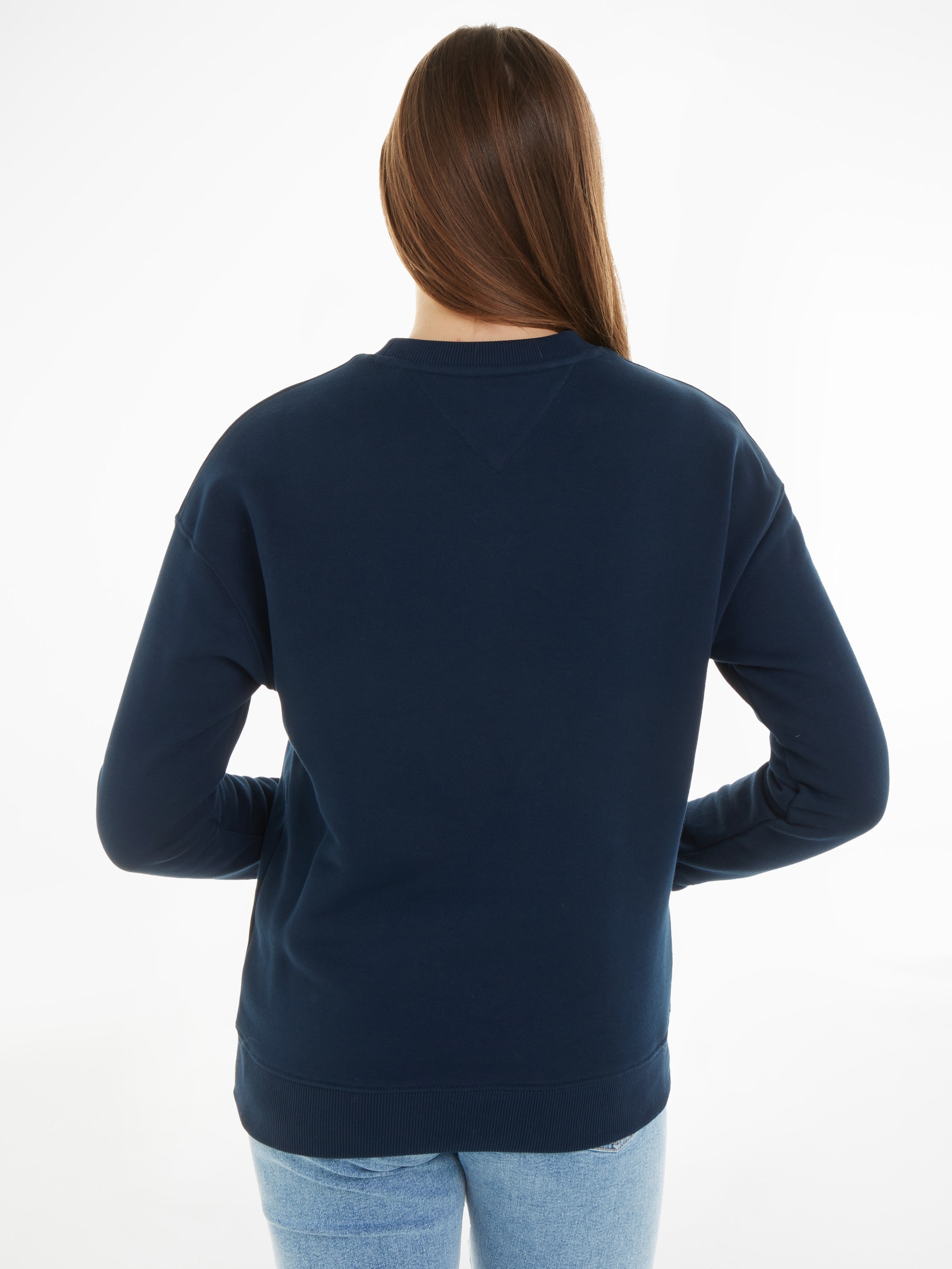 Tommy Jeans Sweatshirt »Sweatshirt TJW BXY BADGE«, mit Dropshoulder-Design und Frontlogo