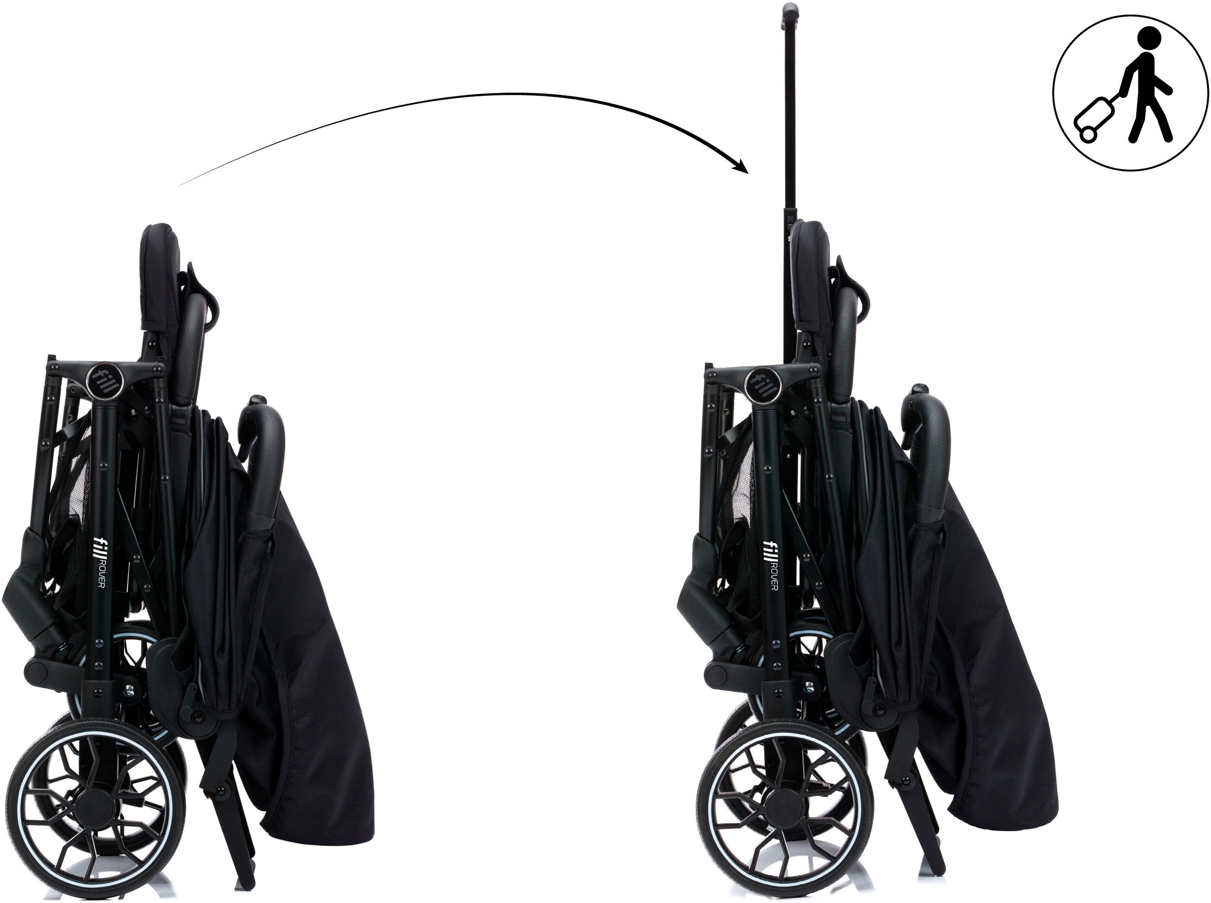 Fillikid Kinder-Buggy »Rover« 22 kg mit Trollyfunktion