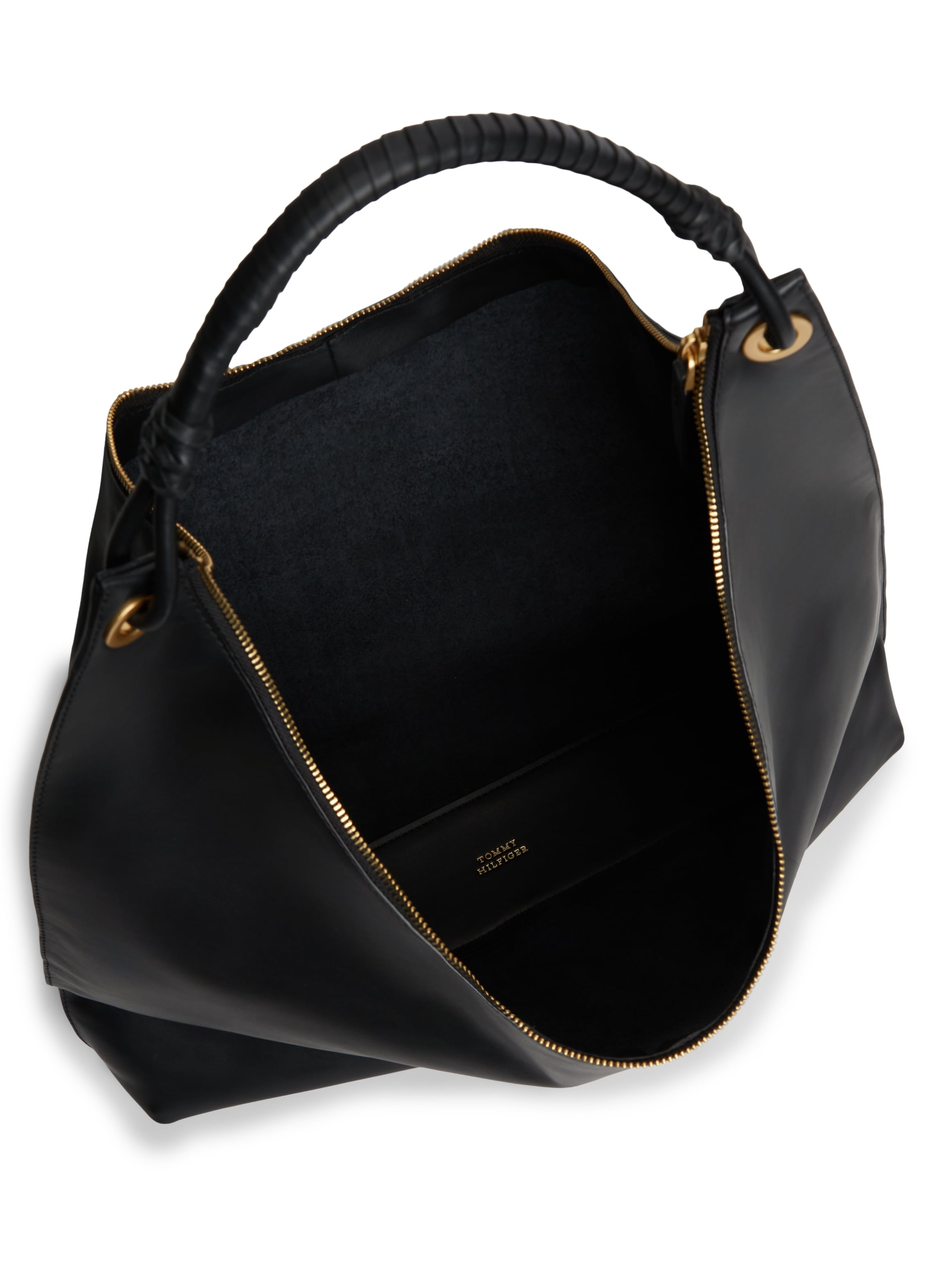 Tommy Hilfiger Hobo »TH STATEMENT LEATHER HOBO« , Damen Umhängetasche, Schultertasche, Handtasche mit Logoschriftzug