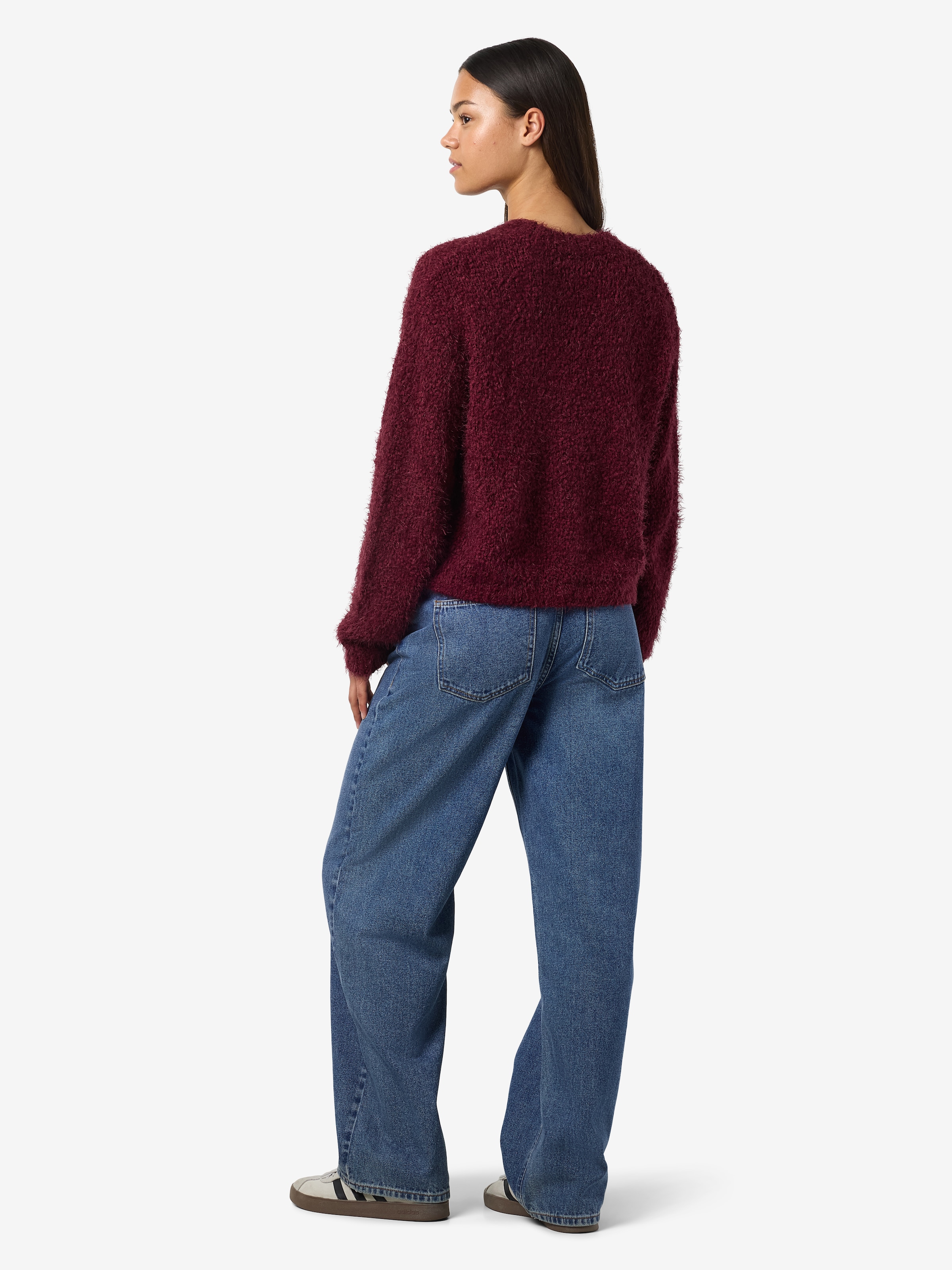 Noisy may Rundhalspullover »NMSASSY L/S O-NECK KNIT FWD NOOS«