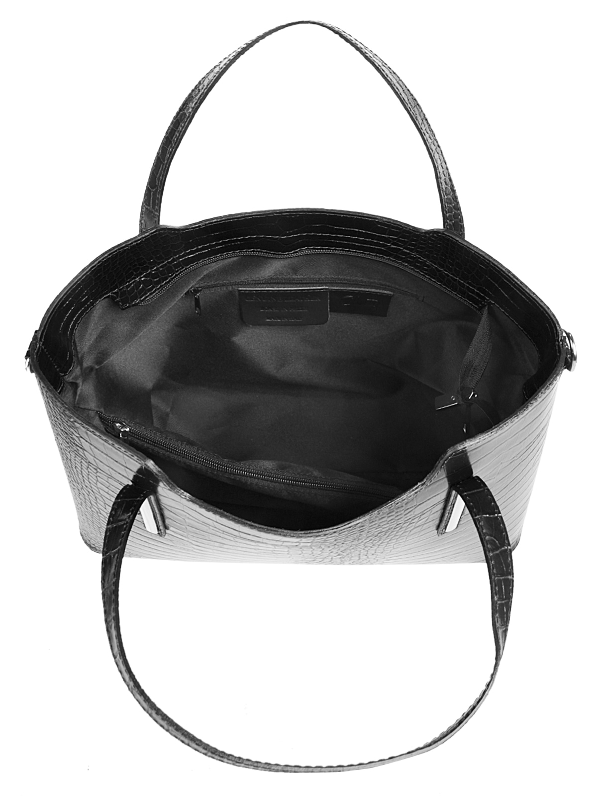 Cluty Henkeltasche, echt Leder, Made in Italy