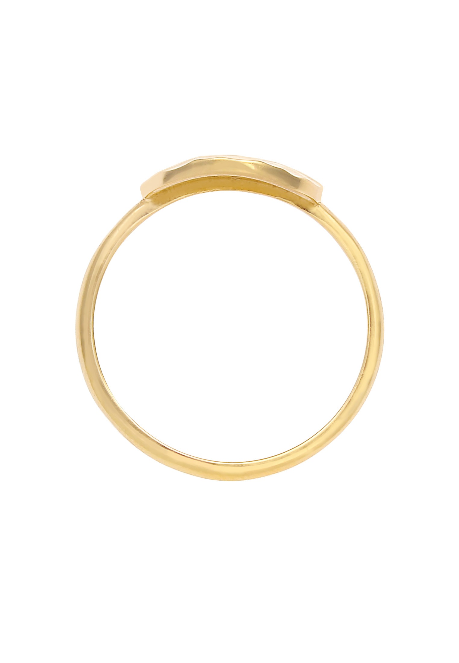 Elli Silberring »Ring Dot Plättchen Gehämmert 925 Silber«