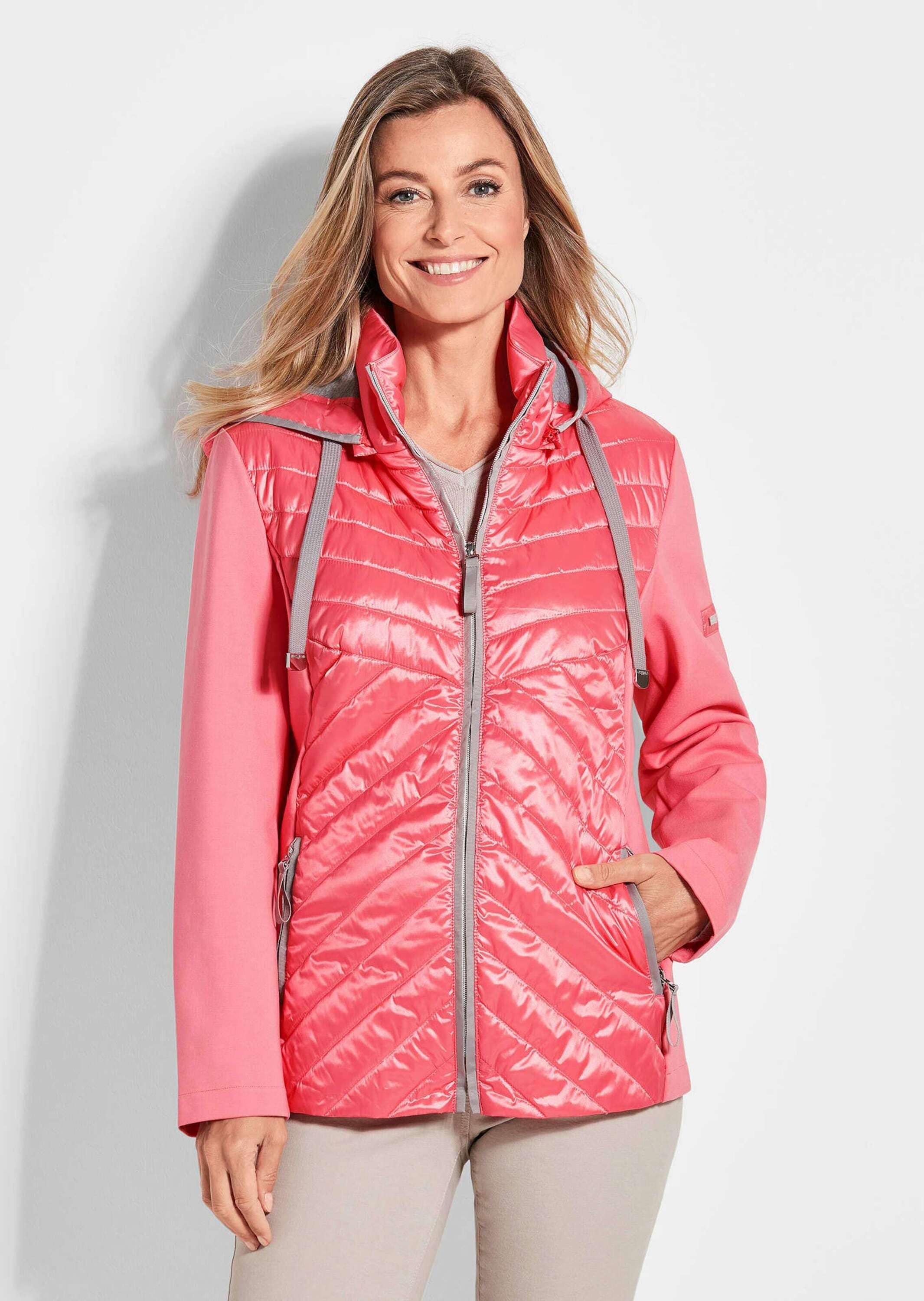 GOLDNER Kurzjacke »Kurzgröße Steppjacke mit abnehmbarer Kapuze«