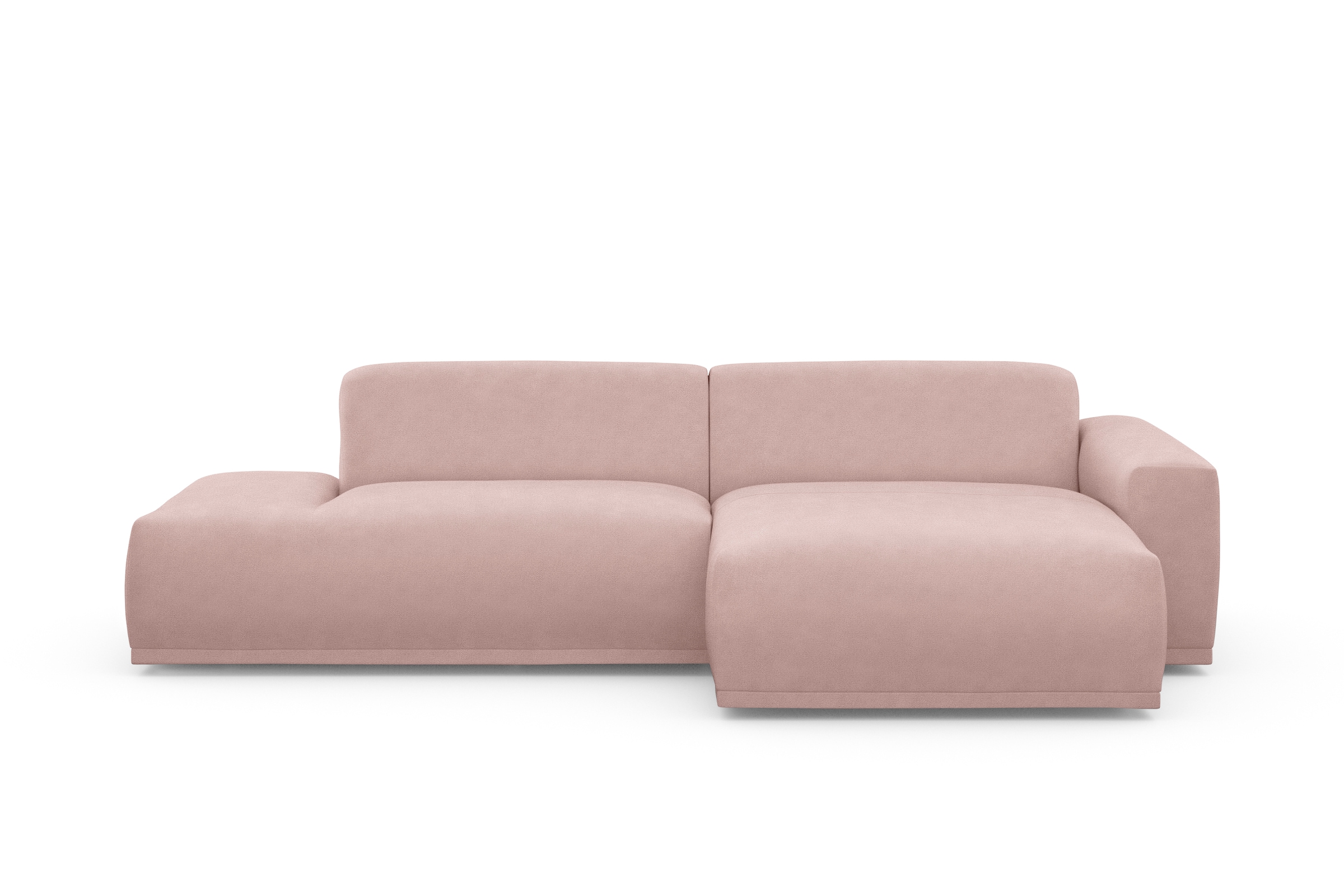 TRENDMANUFAKTUR Ecksofa Braga, aus 2 Teilen, moderner Cord-Stoff