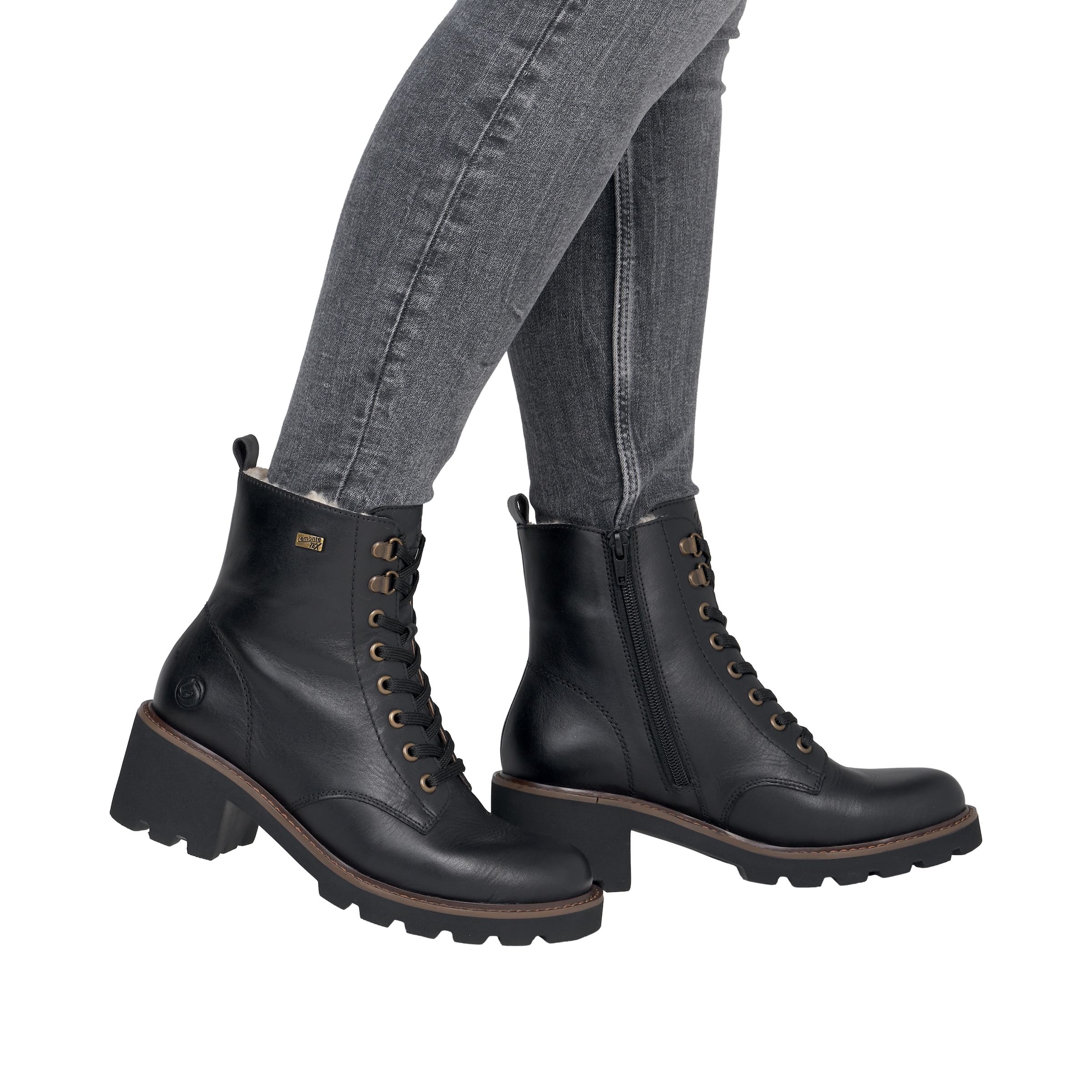 Remonte Schnürboots  Schnürstiefelette mit wasserabweisender TEX-Membrane, Reißverschluss