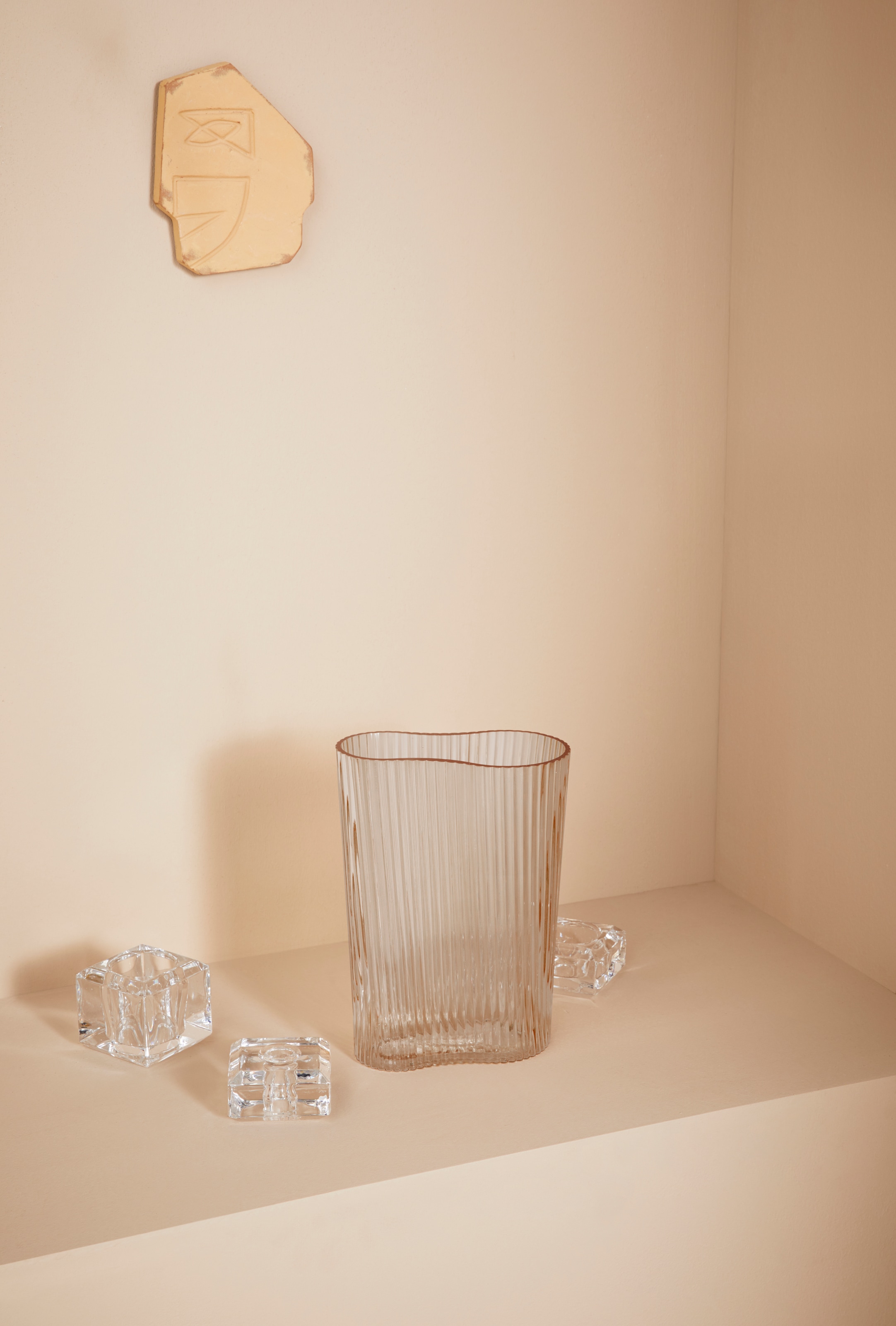 LeGer Home by Lena bei Dekovase, 23 cm St.), Glas, OTTO ca. Rillenoptik, »Andriana«, (1 Gercke aus Höhe Tischvase