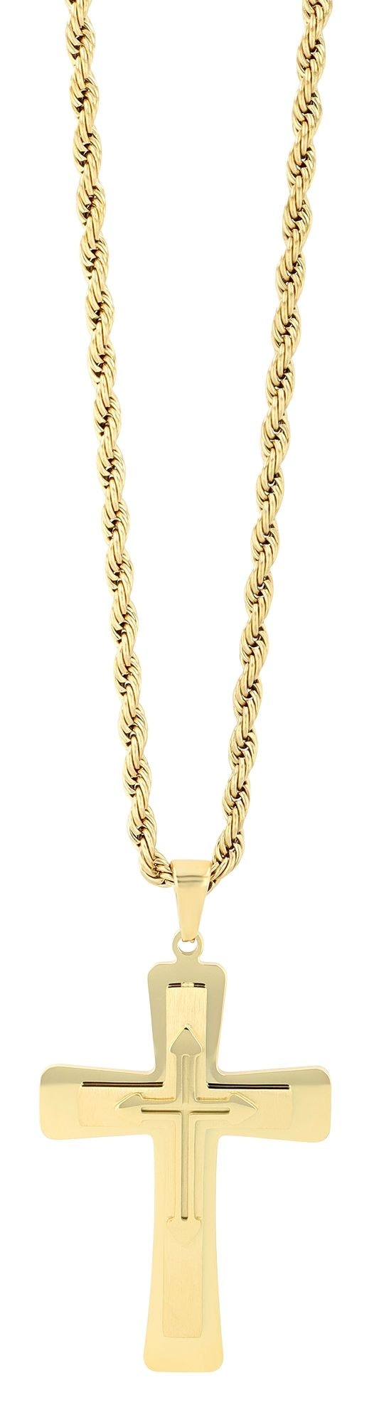 Adelia´s Kette ohne Anhänger »Unisex Halskette mit Anhänger ¿ Kreuz aus Edelstahl«