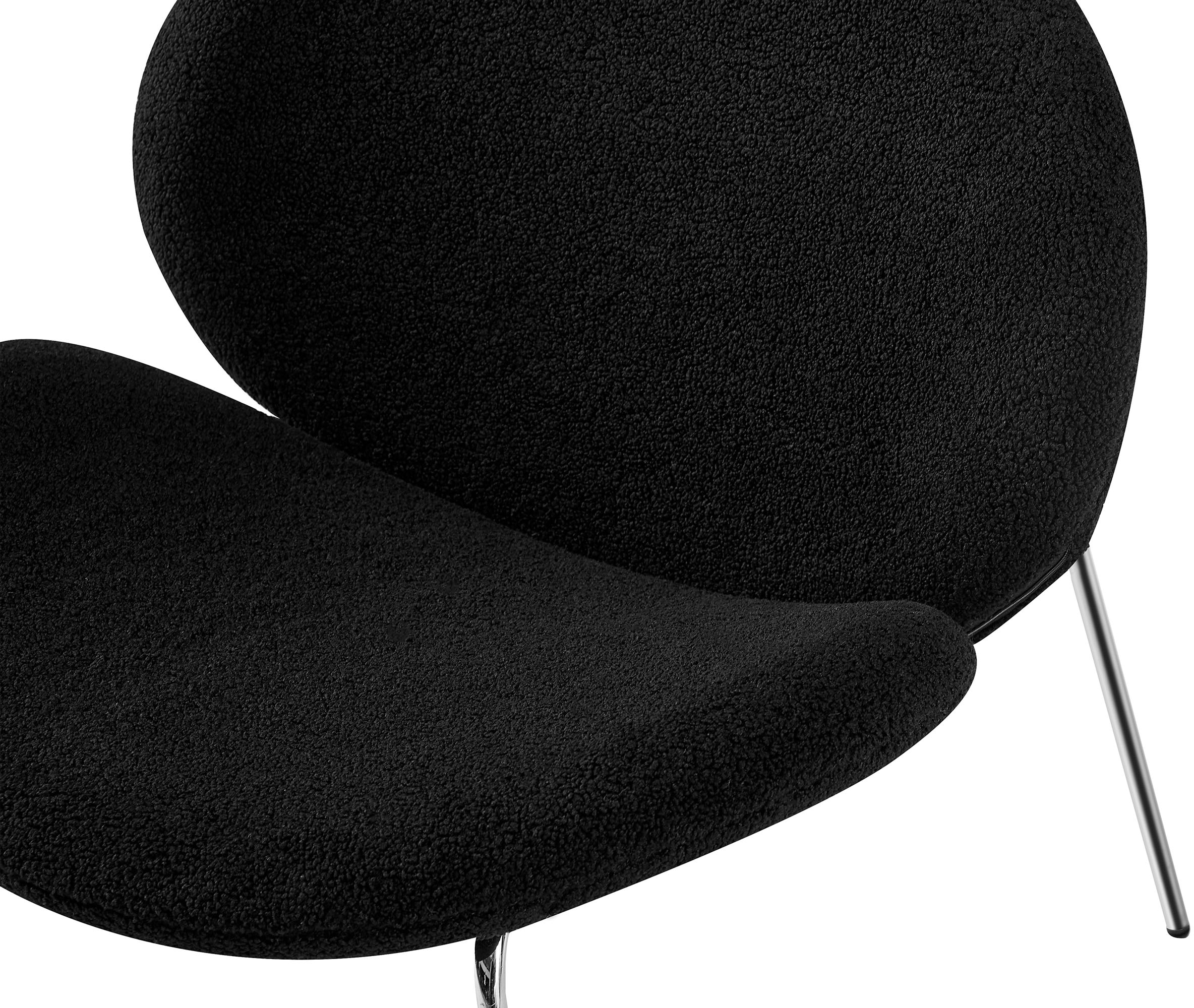 Kayoom Polsterstuhl »Stuhl Jaden 125 2er-Set, im angesagten Stoff mit dem Kräusel-Effekt« (Set) 2 Stk. Ästhetisch minimalistisches Design, Bouclé Stoff, breites Sitzen