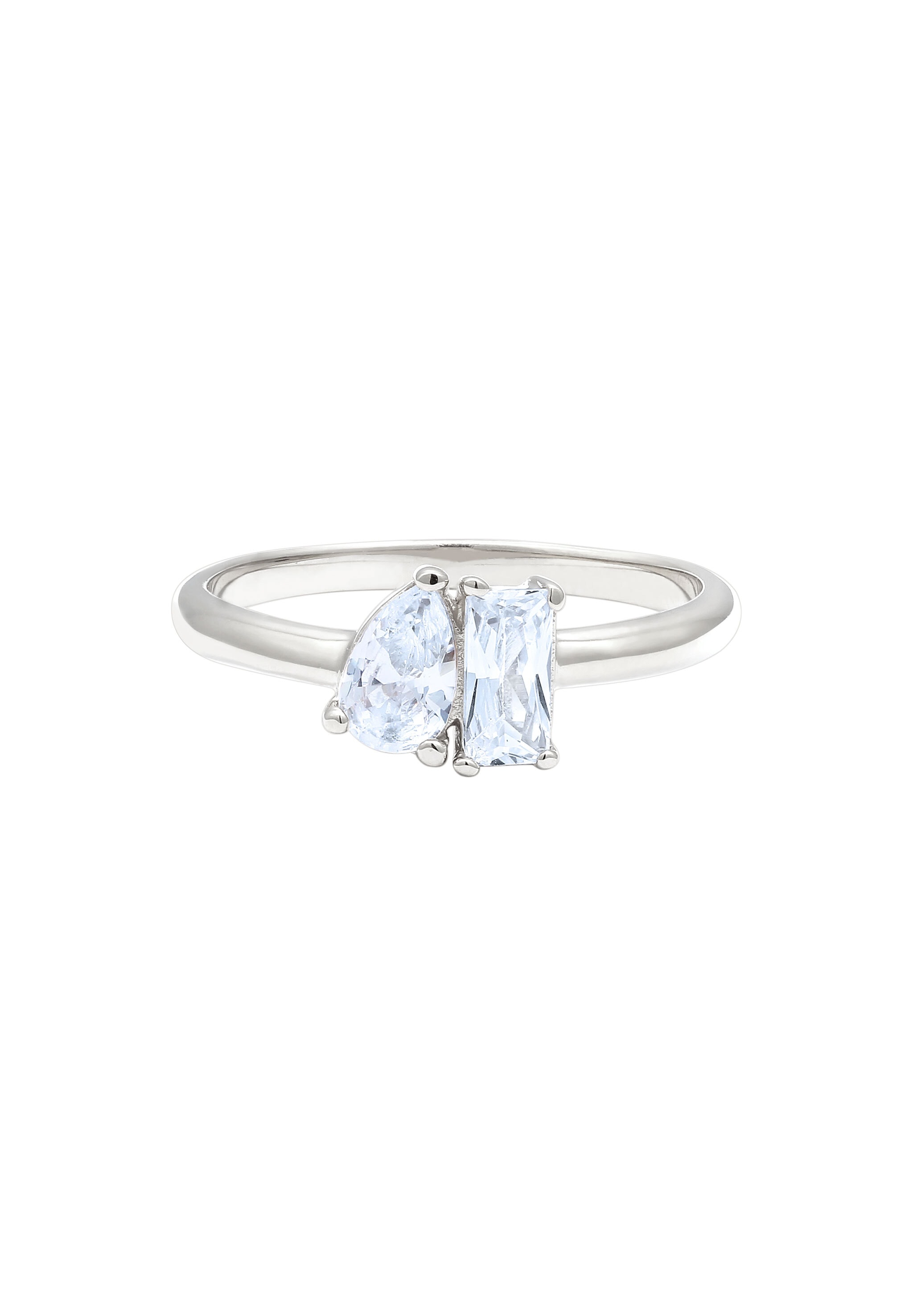 Elli Silberring »Ring Tropfen Zirkonia Weiß 925 Sterling Silber«