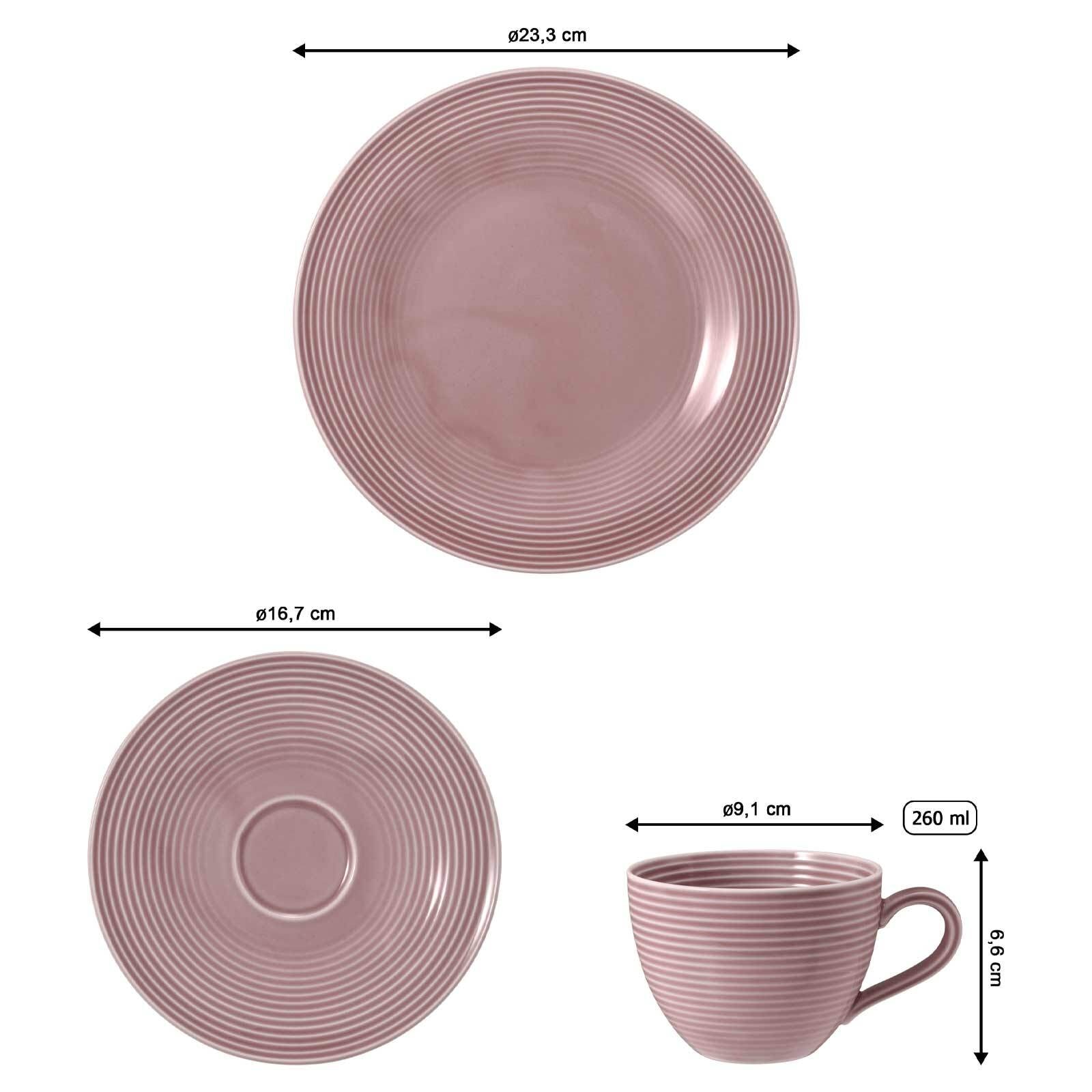 Seltmann Weiden Geschirr-Set »Kaffeeservice Beat Color Glaze 18er Set«