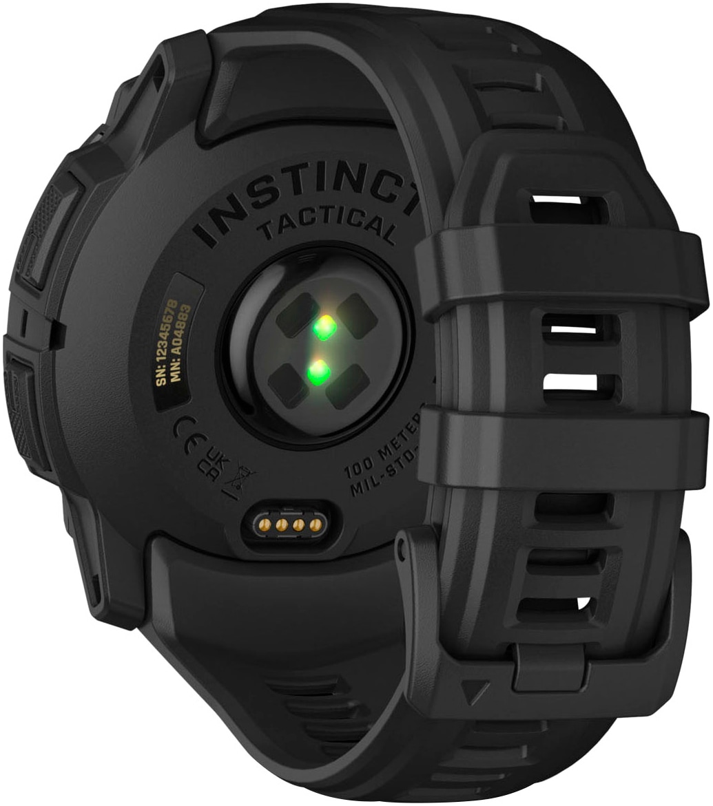 Garmin Smartwatch »Instinct 3 AMOLED 50 mm Tactical Edition« (3,3 cm / 1,3;Herzfrequenzsensor;Thermometer ″)