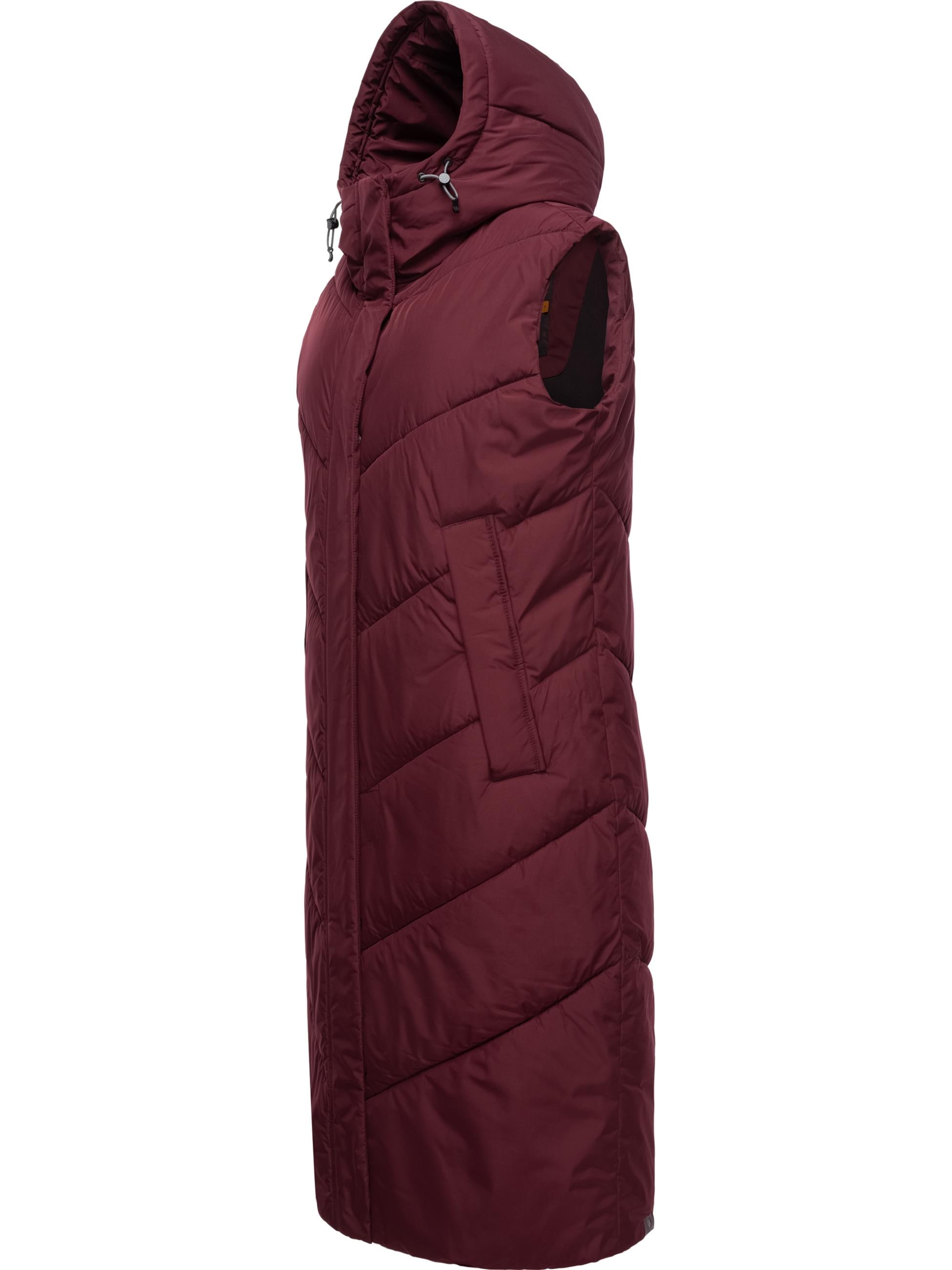 Ragwear Steppweste »Steppweste Suminka Vest«, (1 tlg.), Wasserdichte, lange Damen Winterweste