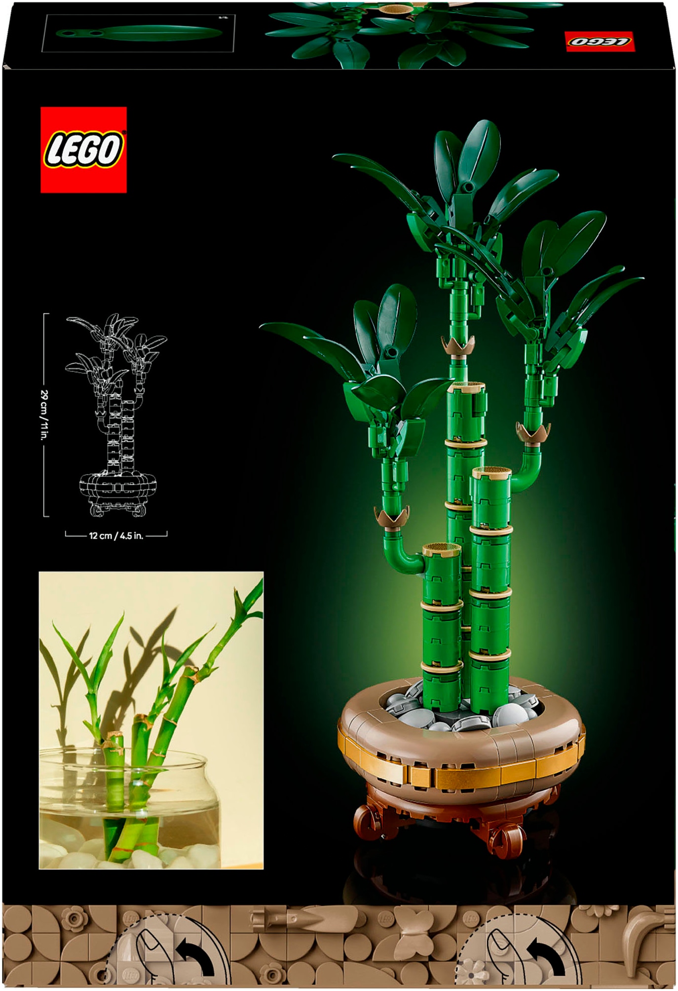 LEGO® Konstruktionsspielsteine »Glücks-Bambus (10344), LEGO Botanicals«, (325 St.), Made in Europe