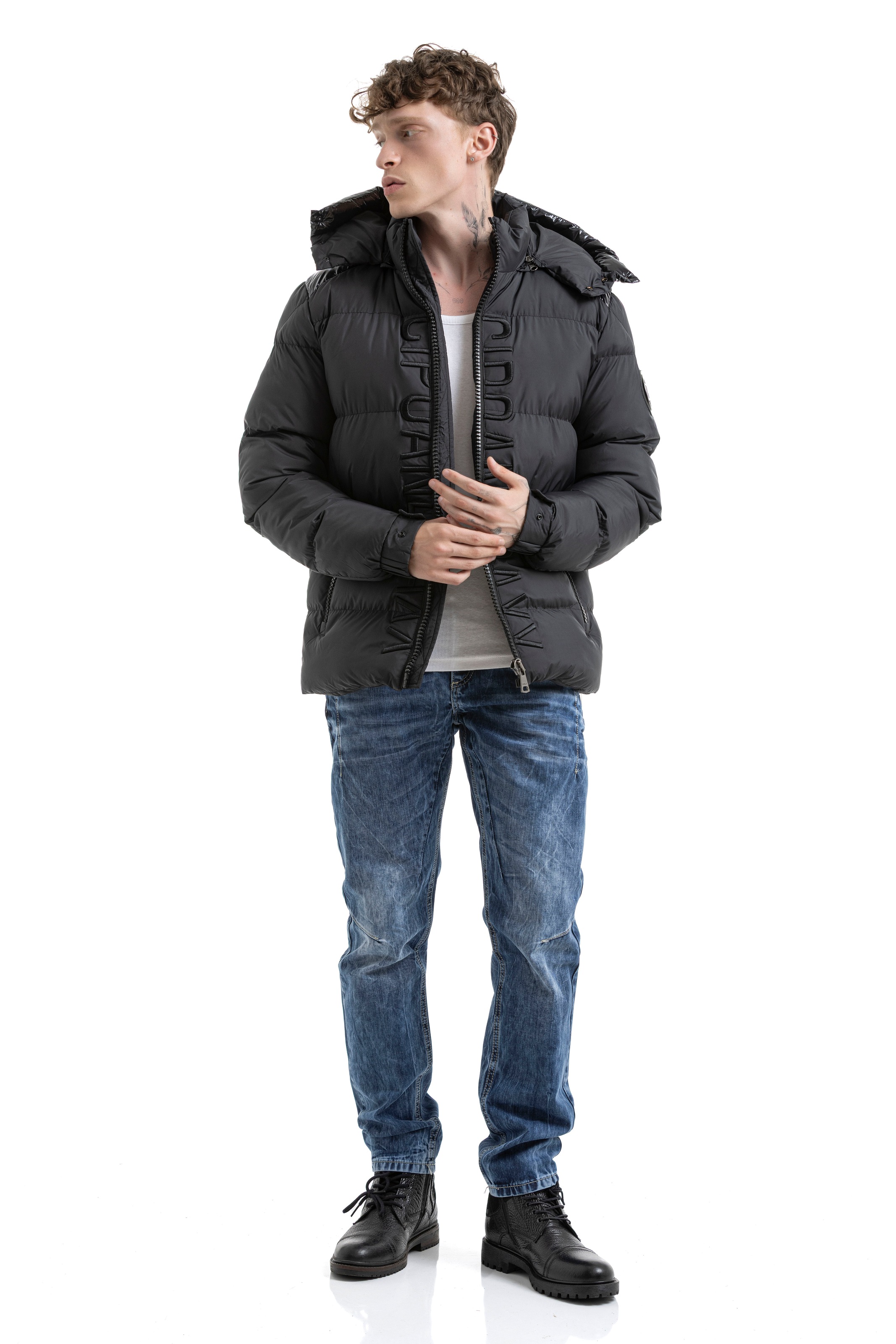 Cipo & Baxx Steppjacke mit Kapuze