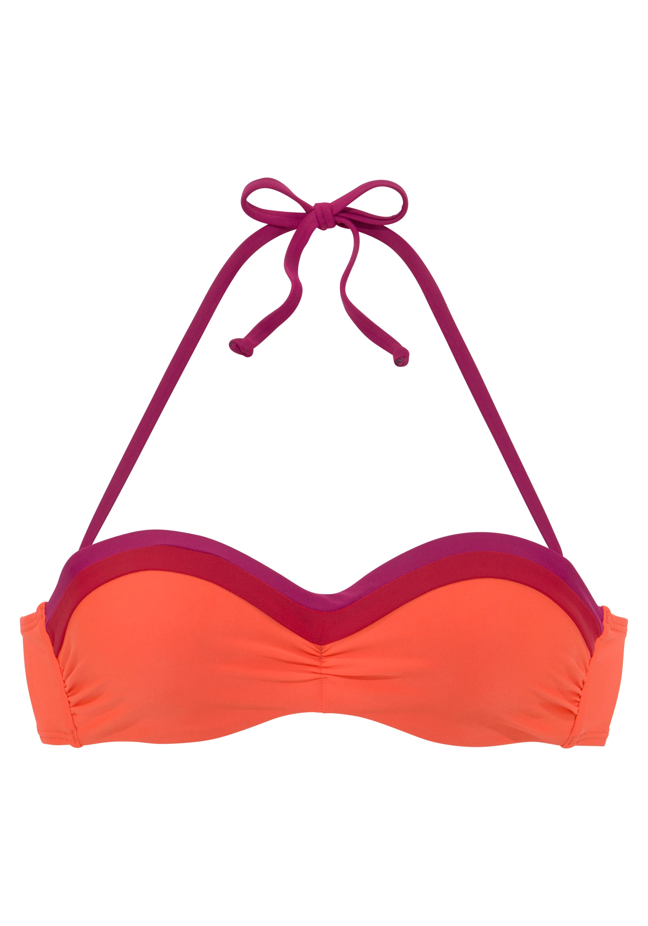 Bügel-Bandeau-Bikini-Top »Yella«, mit kontrastfarbenen Details