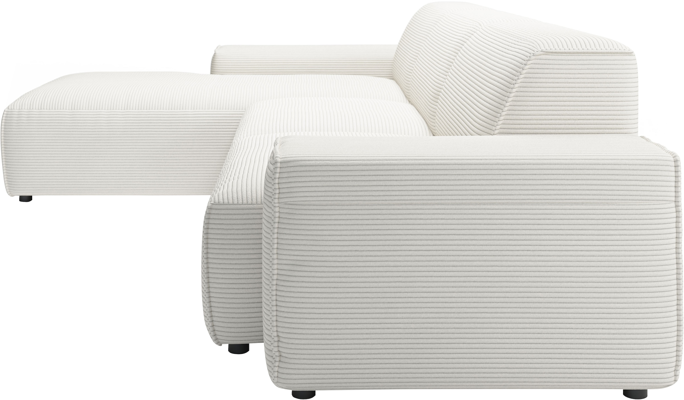 andas Ecksofa »Glimminge auch in Breitcord, Feincord, Bouclé + Easy care-Bezug« L-Form, Breite 294, Zierkissen