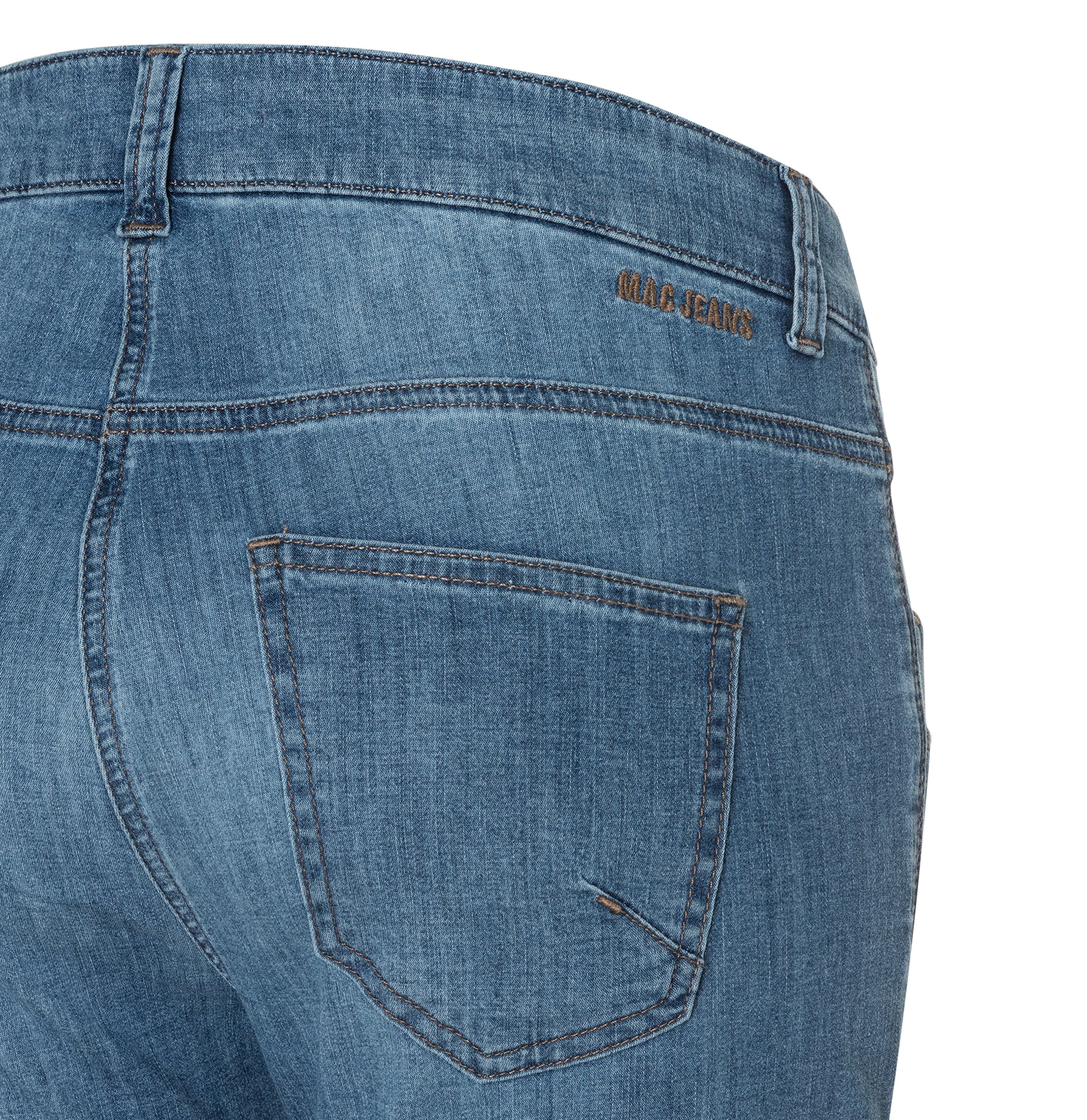 MAC Caprijeans »CAPRI« Eingelegte Zierfalten am Saum