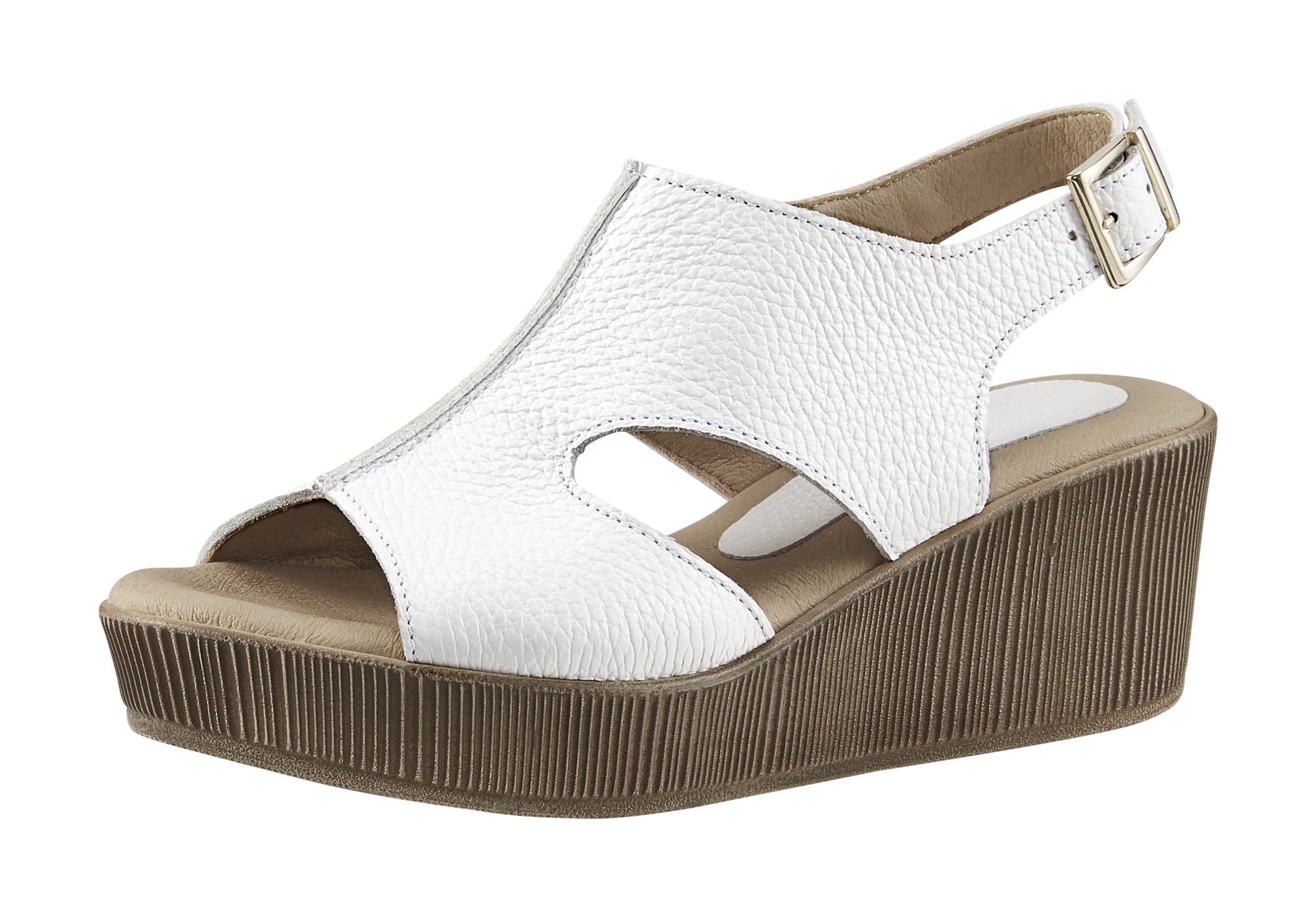 Sandalette mit trendigem Plateau
