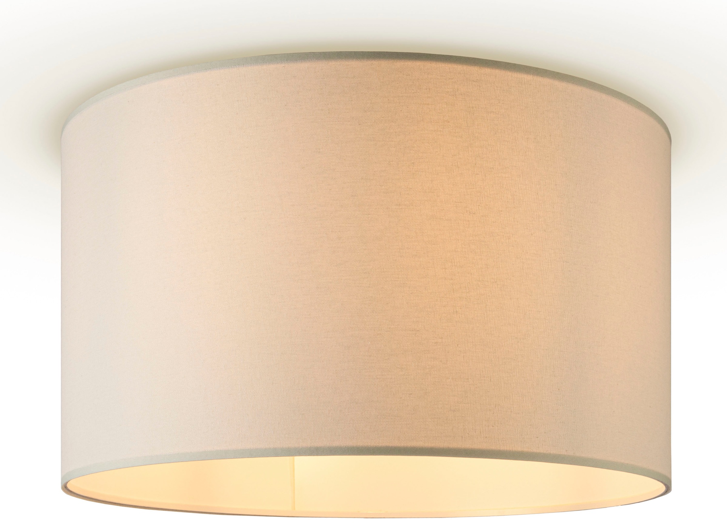 Paco Home Deckenleuchte »HUGO CANVAS UNI COLOR«, Leuchtmittel E27 | ohne Leuchtmittel, Esszimmer Stoffschirm Einfarbig Leinen Skandinavisch Deckenleuchte