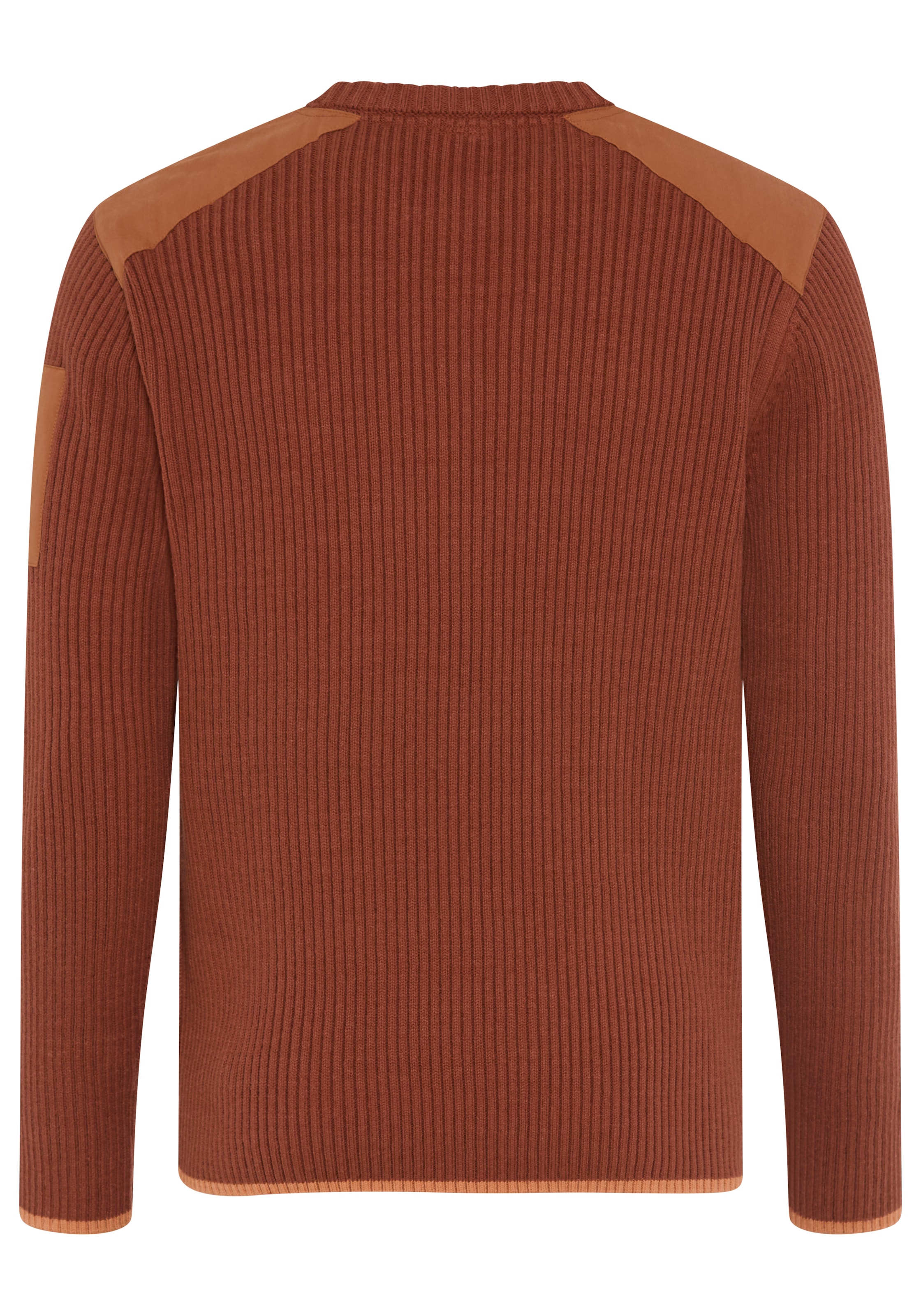 KangaROOS Strickpullover mit Rundhalsausschnitt, WEbpatches, Regular Fit