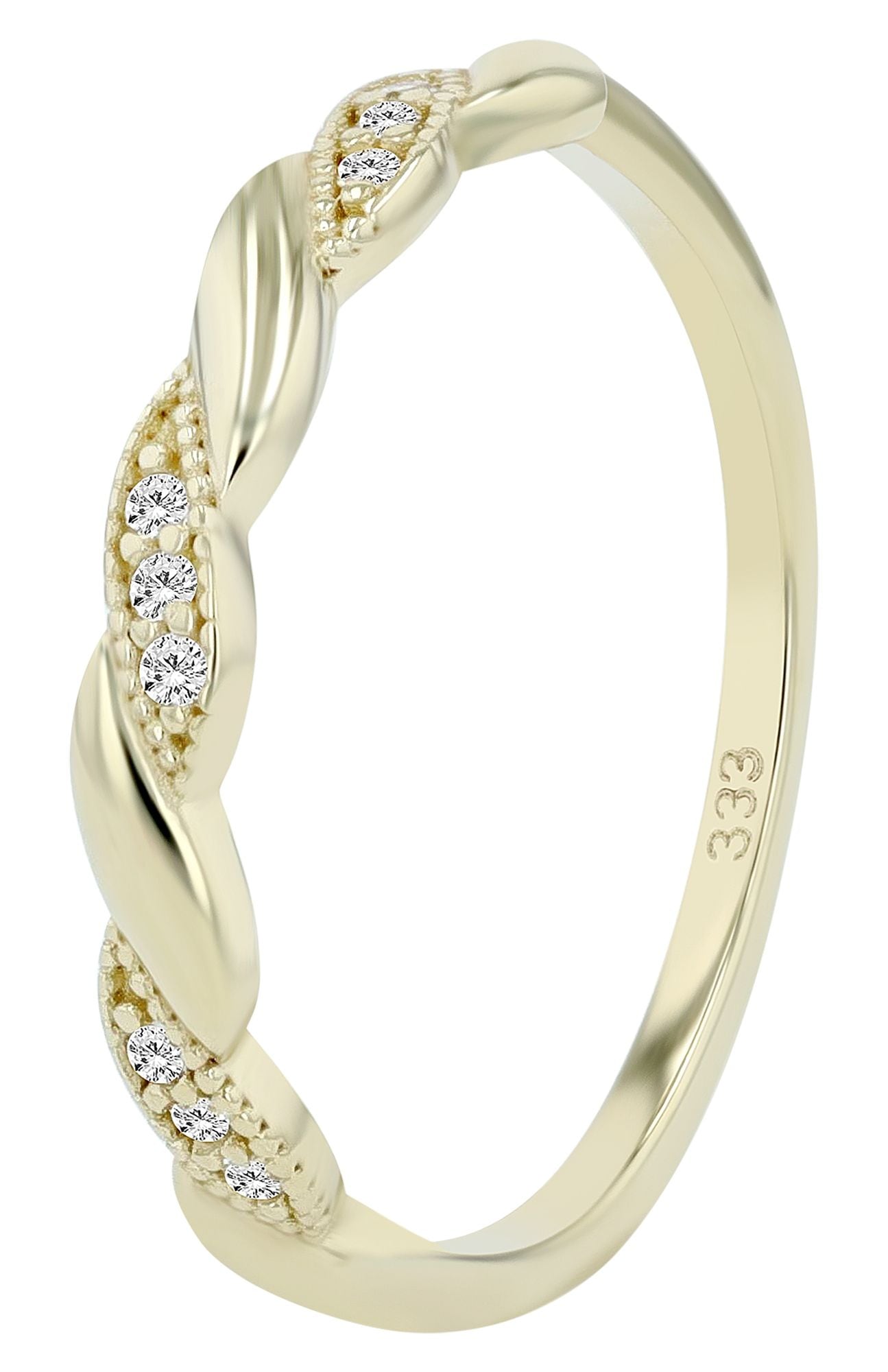 Adelia´s Fingerring »Damen Ring aus 333 Gold mit Zirkonia«