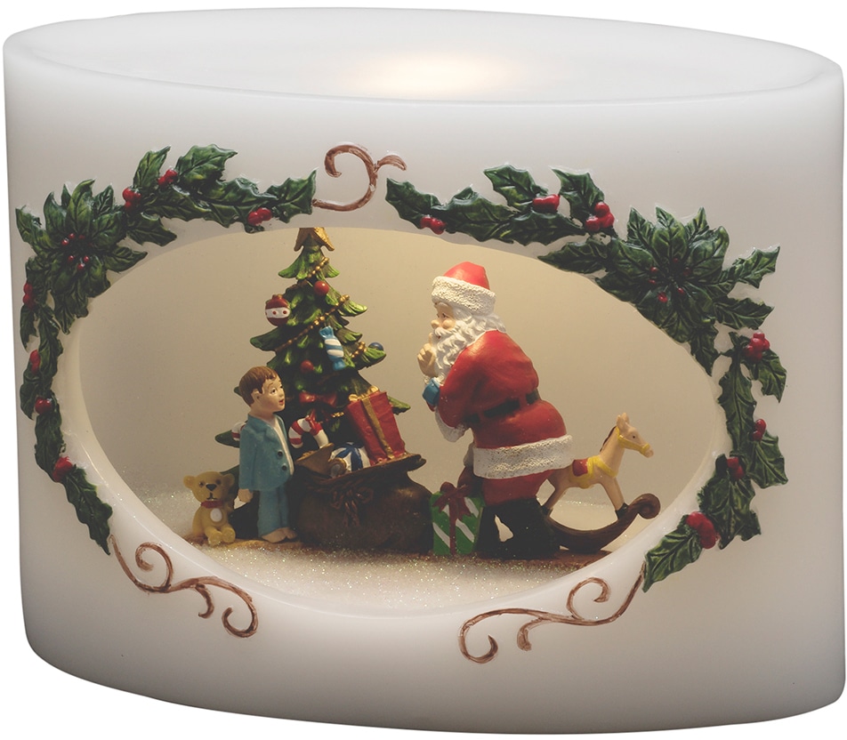 LED-Kerze im »Weihnachtsdeko«, LED Kind kaufen Echtwachskerze mit Shop KONSTSMIDE Weihnachtsmann OTTO Online