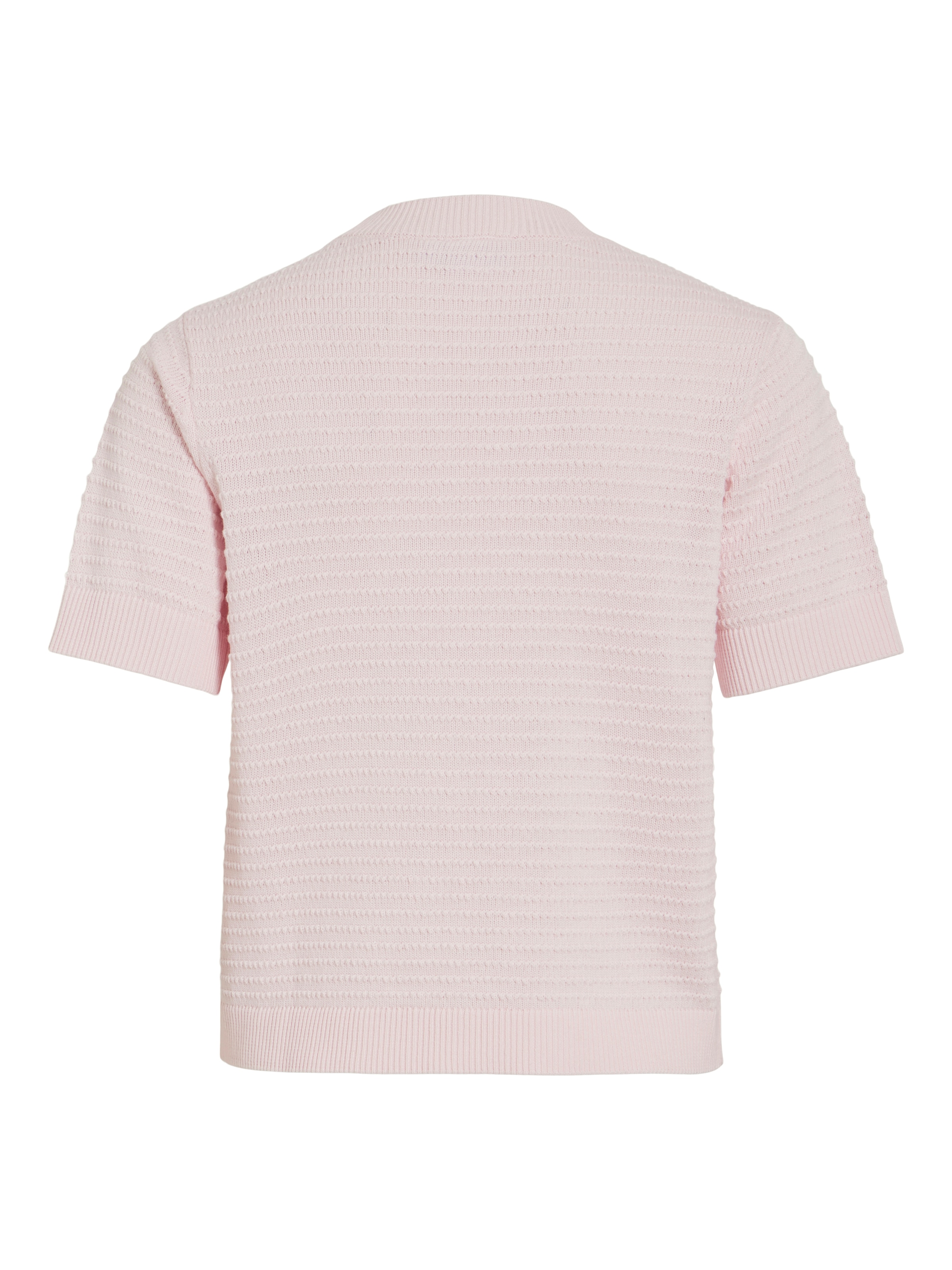 Vila Kurzarmpullover »VILOLLO O-NECK S/S DETAIL KNIT TOP- NOOS«