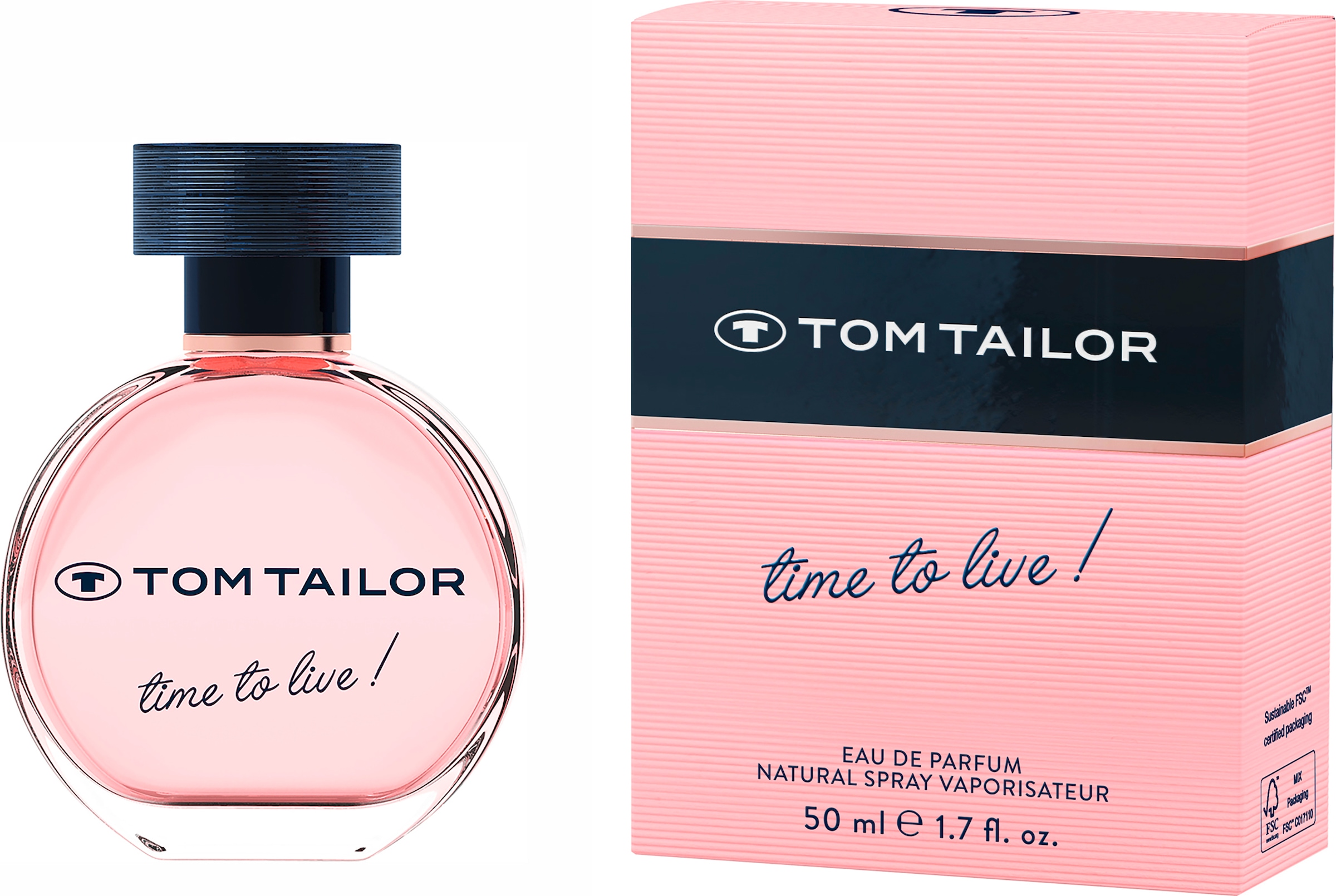 TOM TAILOR Eau de Parfum »TIME TO LIVE« EdP 50 ml Woman