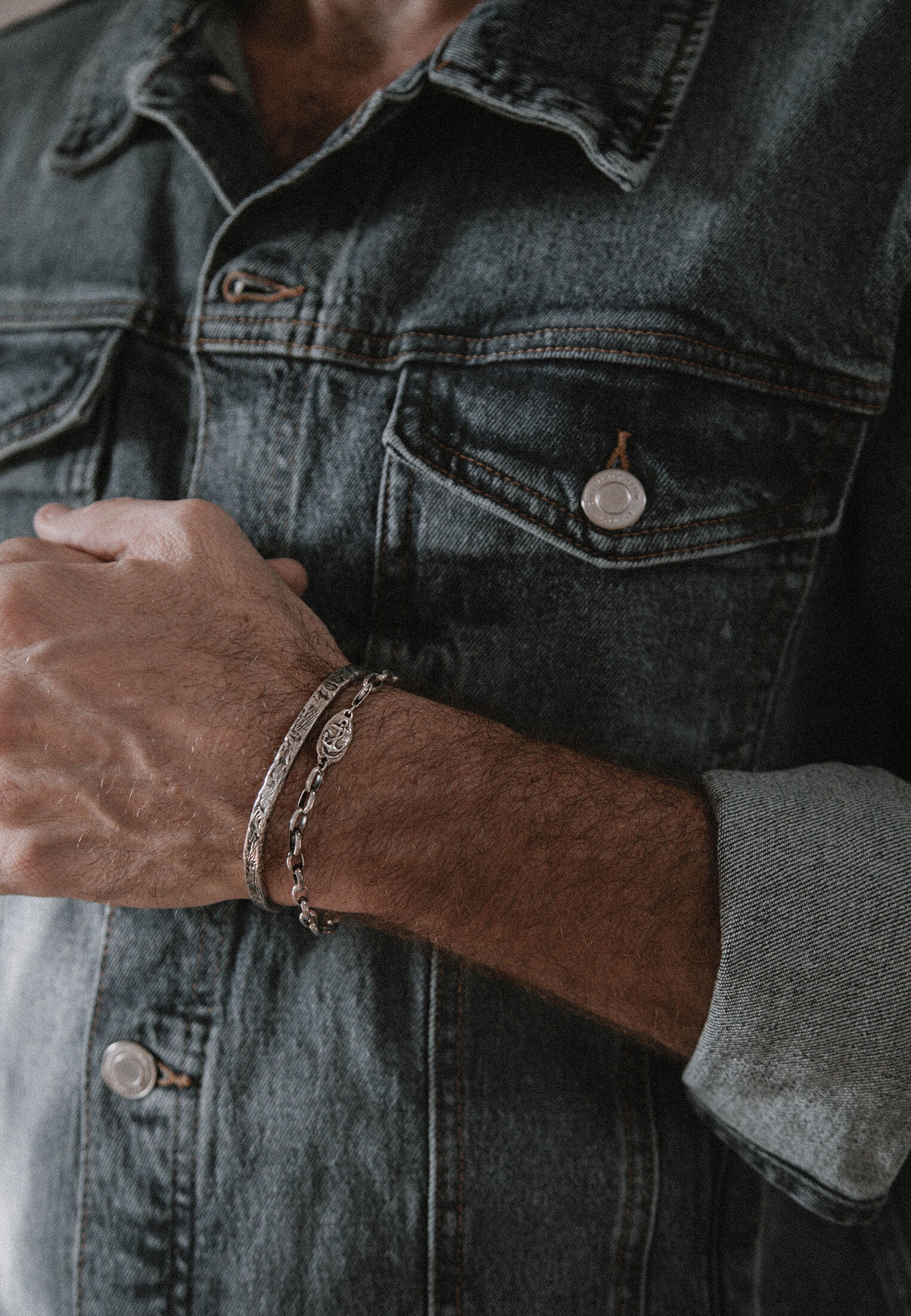 HAZE & GLORY Armkette »Armband Steadyfast Anker Maritim 925 Silber«