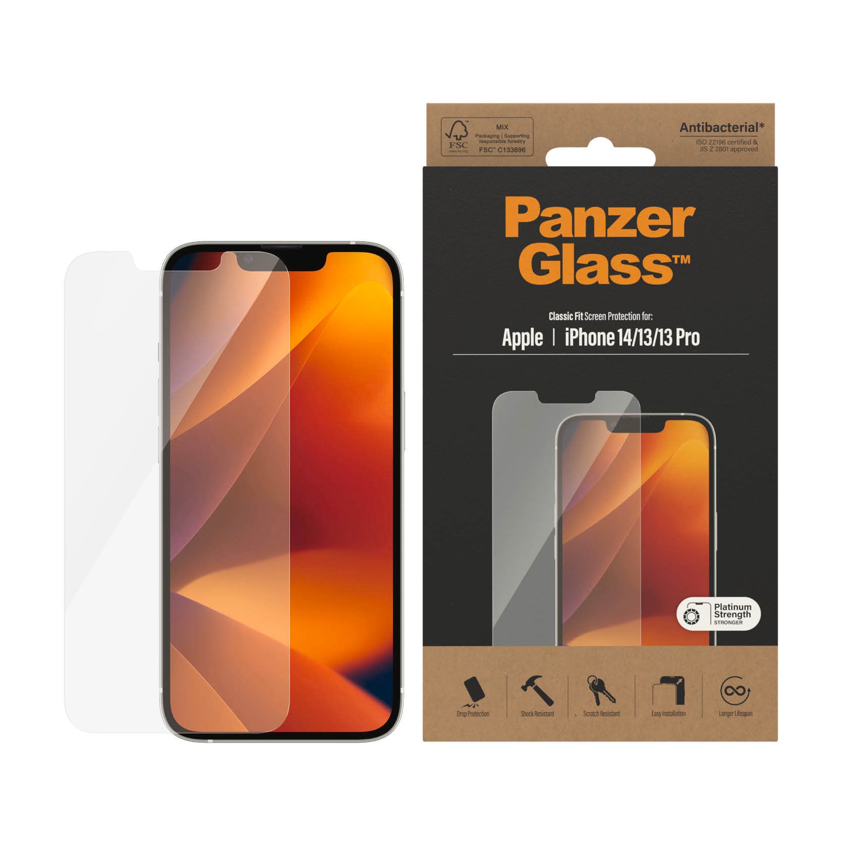 PanzerGlass Displayschutzglas »iPhone 14/13/13 Pro AB«