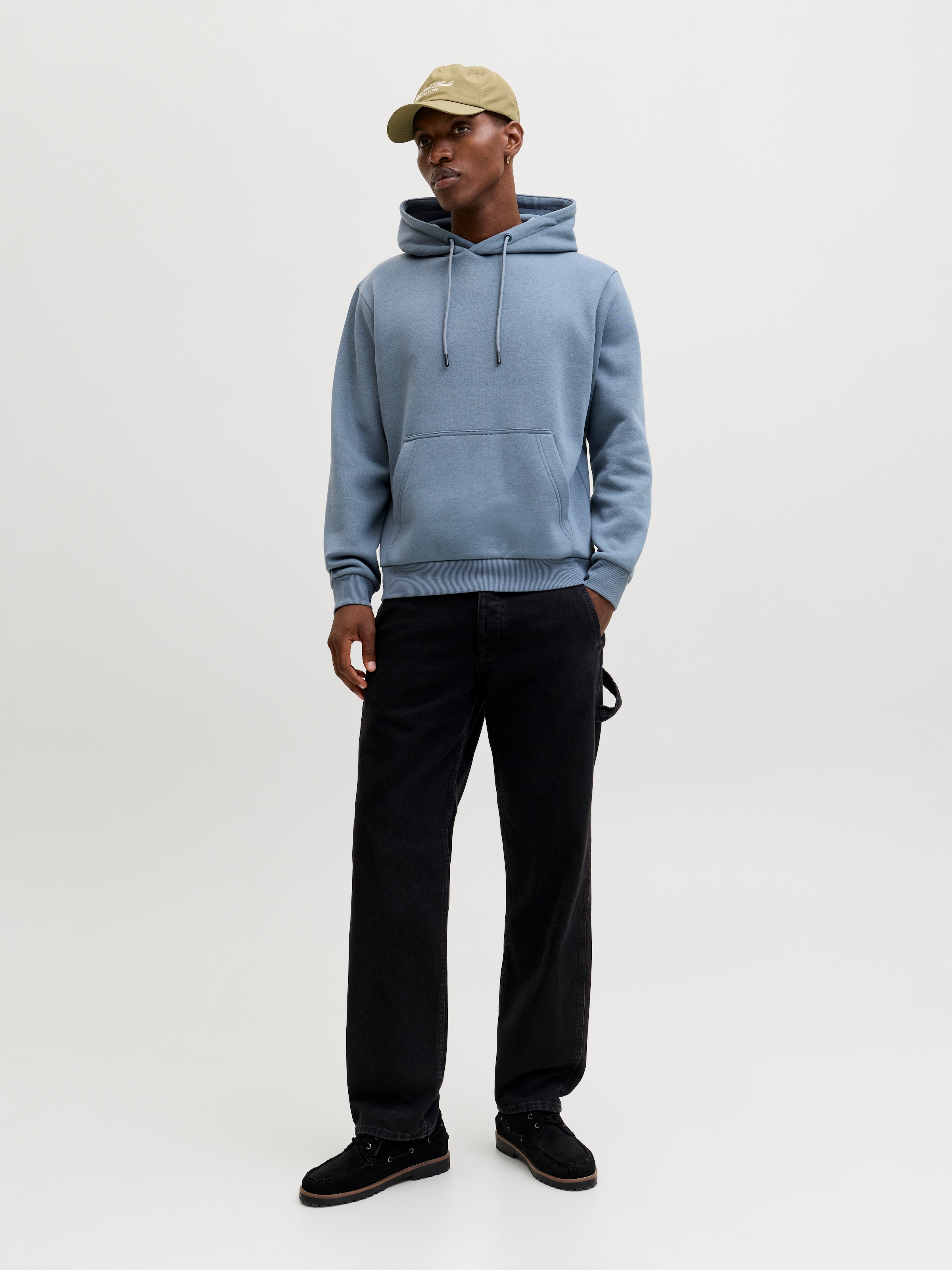 Jack & Jones Kapuzensweatshirt »JJEBRADLEY SWEAT HOOD NOOS«, Materialmix, relaxed fit
