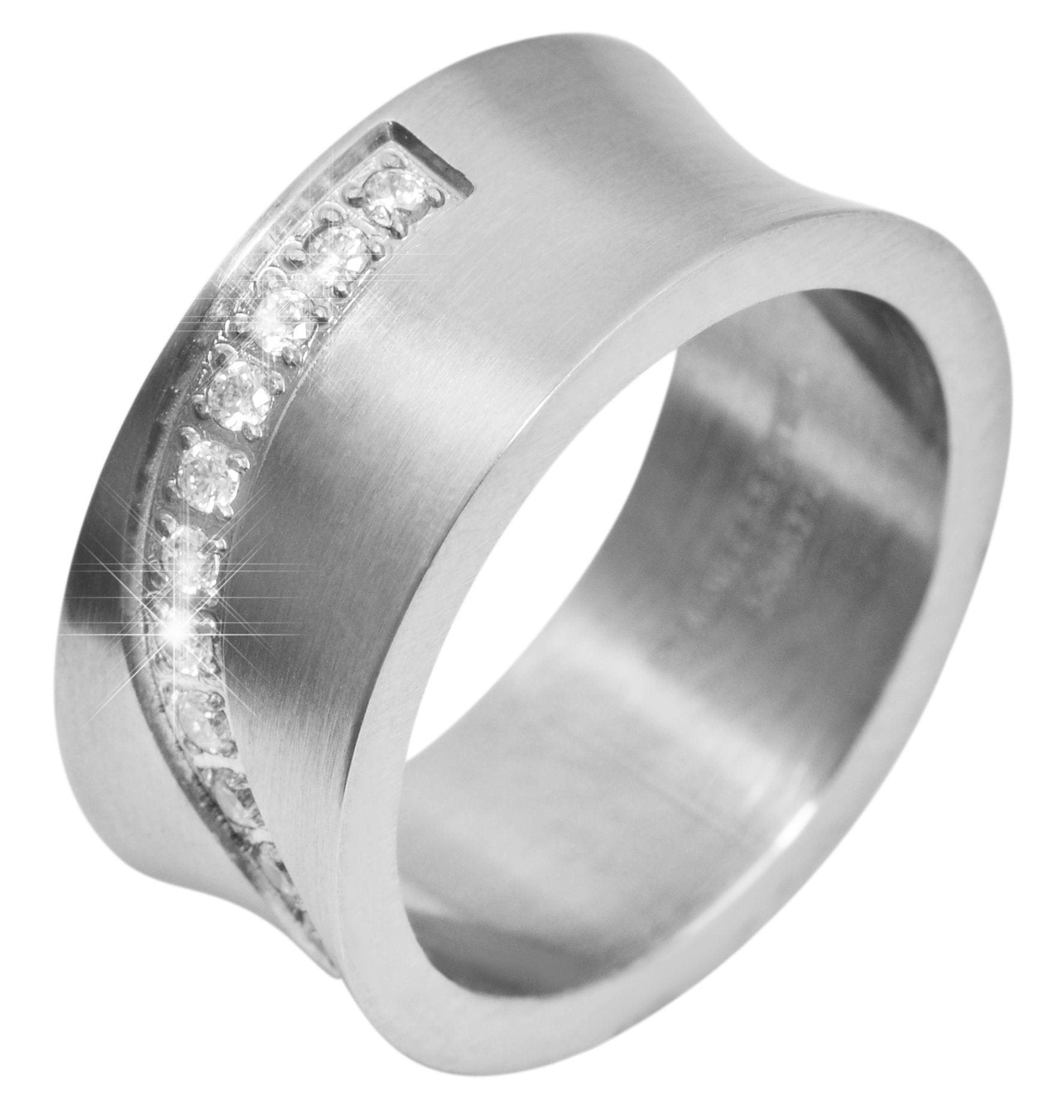 Adelia´s Fingerring »Damen Ring aus Edelstahl«