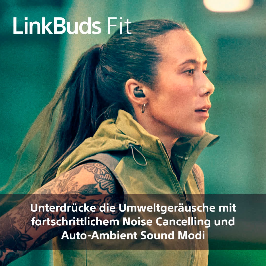 Sony wireless In-Ear-Kopfhörer »LinkBuds Fit«, Bluetooth, Active Noise Cancelling (ANC)