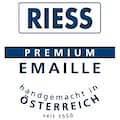 Riess Topf-Set »Emaille Spar-Set GRÜN GEFLAMMT«, emailliertes Stahlblech, (Set, 5 tlg.), für alle Herdarten geeignet, CO2-neutral hergestellt in Österreich