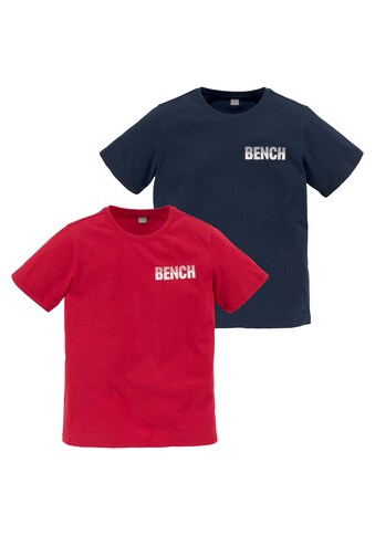 Bench. T-Shirt »Basic«, (Packung, 2 tlg., 2er-Pack), für Jungen kaufen