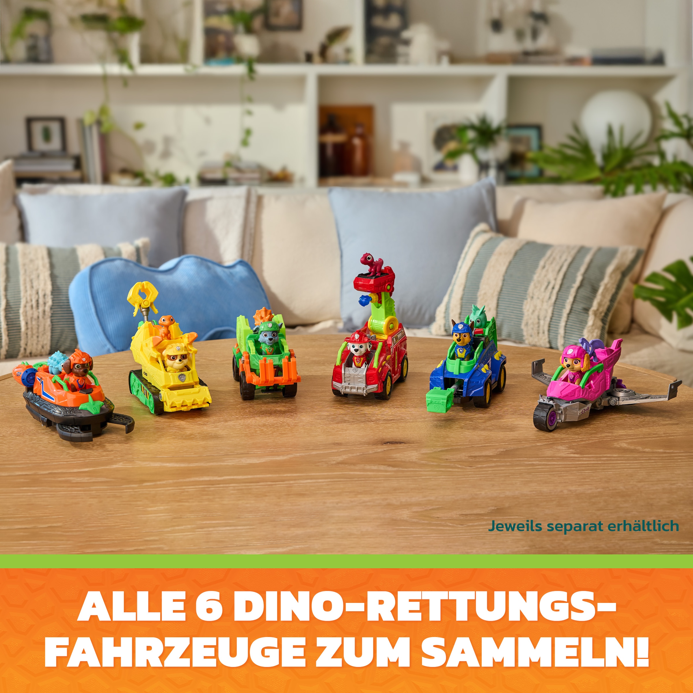 Spin Master Spielzeug-Auto »PAW Patrol: Der Dino Film, Rubbles Dino-Rettungs-Bulldozer«
