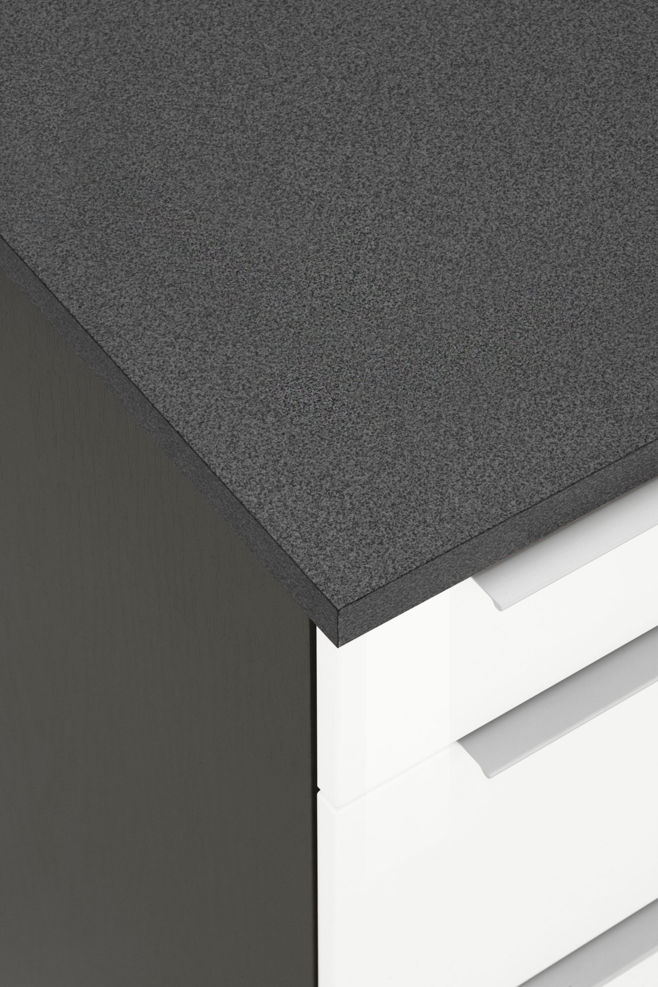 KOCHSTATION Küchenzeile »KS-Brindisi«, Breite 280 cm, wahlweise mit E-Geräten, mit MDF-Fronten und Regal