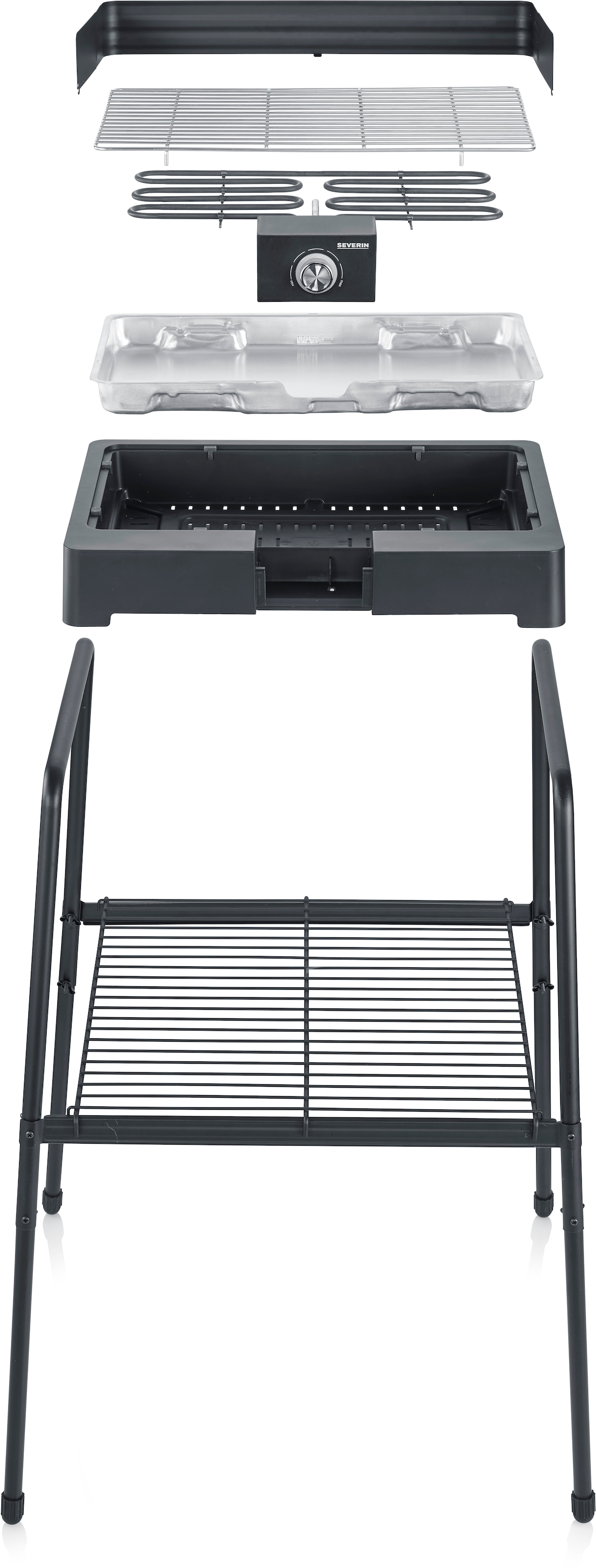 Severin Standgrill »PG 8566«, 2200 W, Elektrogrill mit Grillrost, als Stand- oder Tischgrill nutzbar