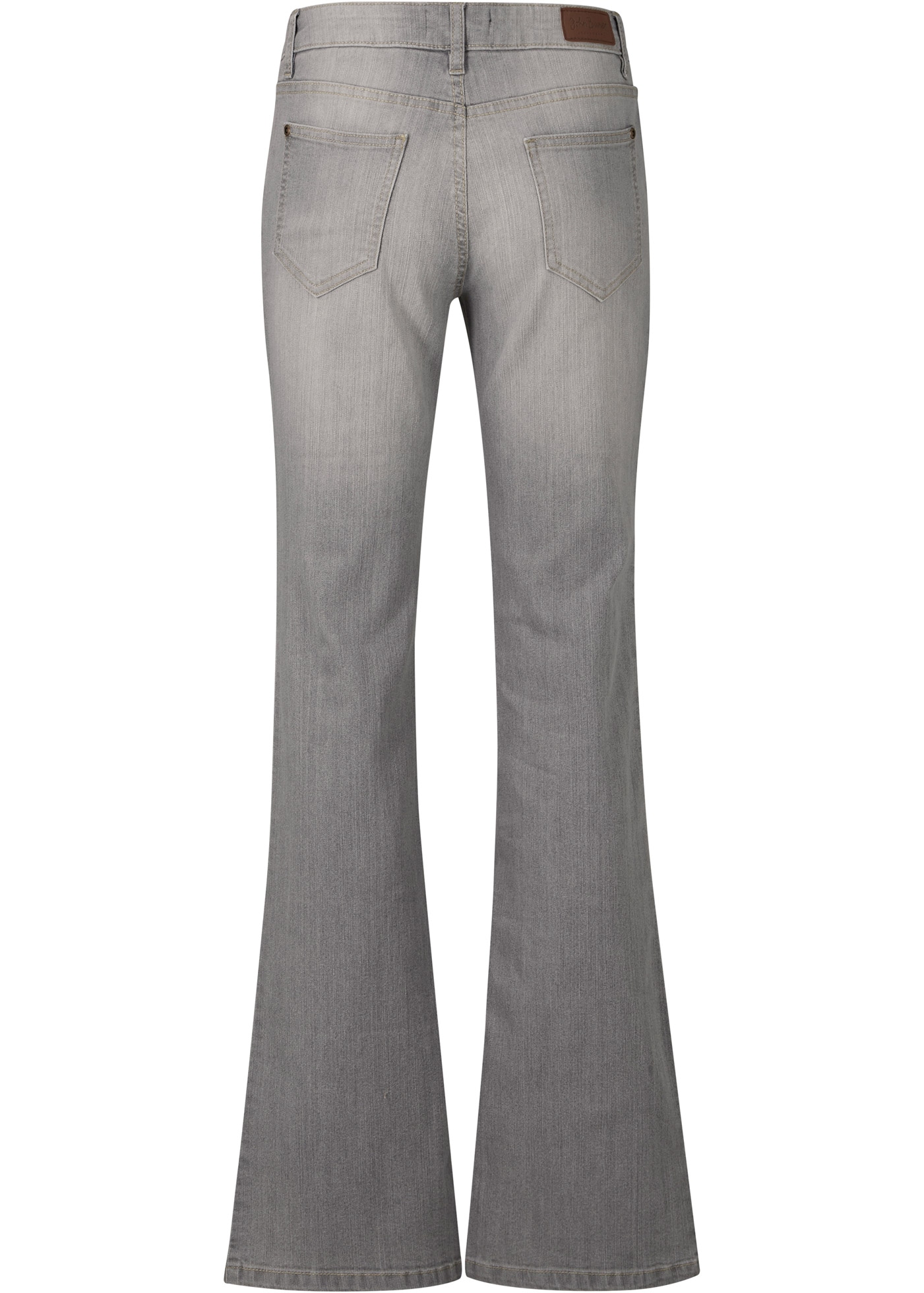 bonprix Bootcut-Jeans »Bootcut Jeans Mid Waist, Komfort-Stretch« Slim Fit Passform, aus Baumwollmischung mit Stretch-Anteil