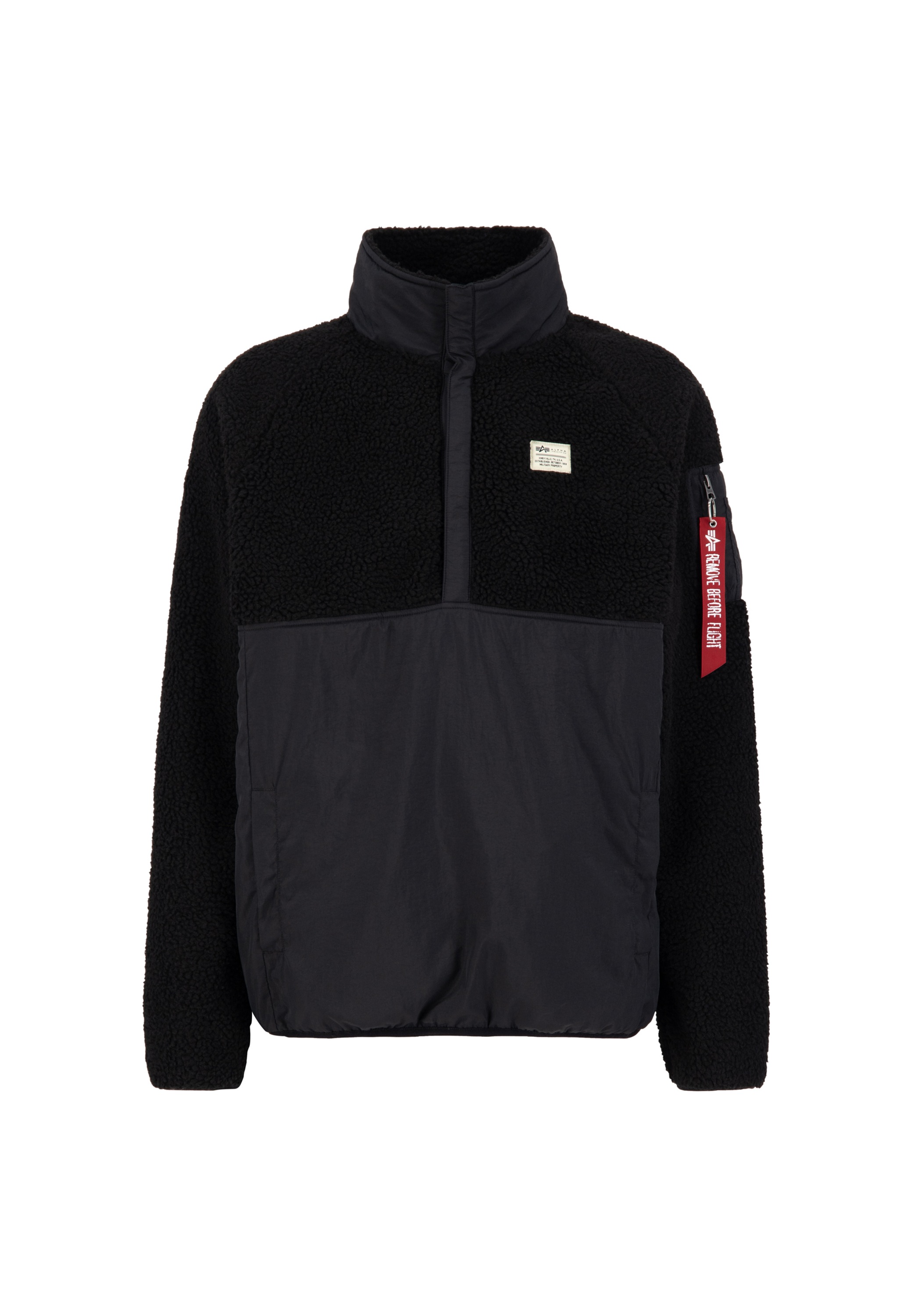 Alpha Industries Herren Anorak »Teddy Nylon Anorak« in schwarz, Größe S