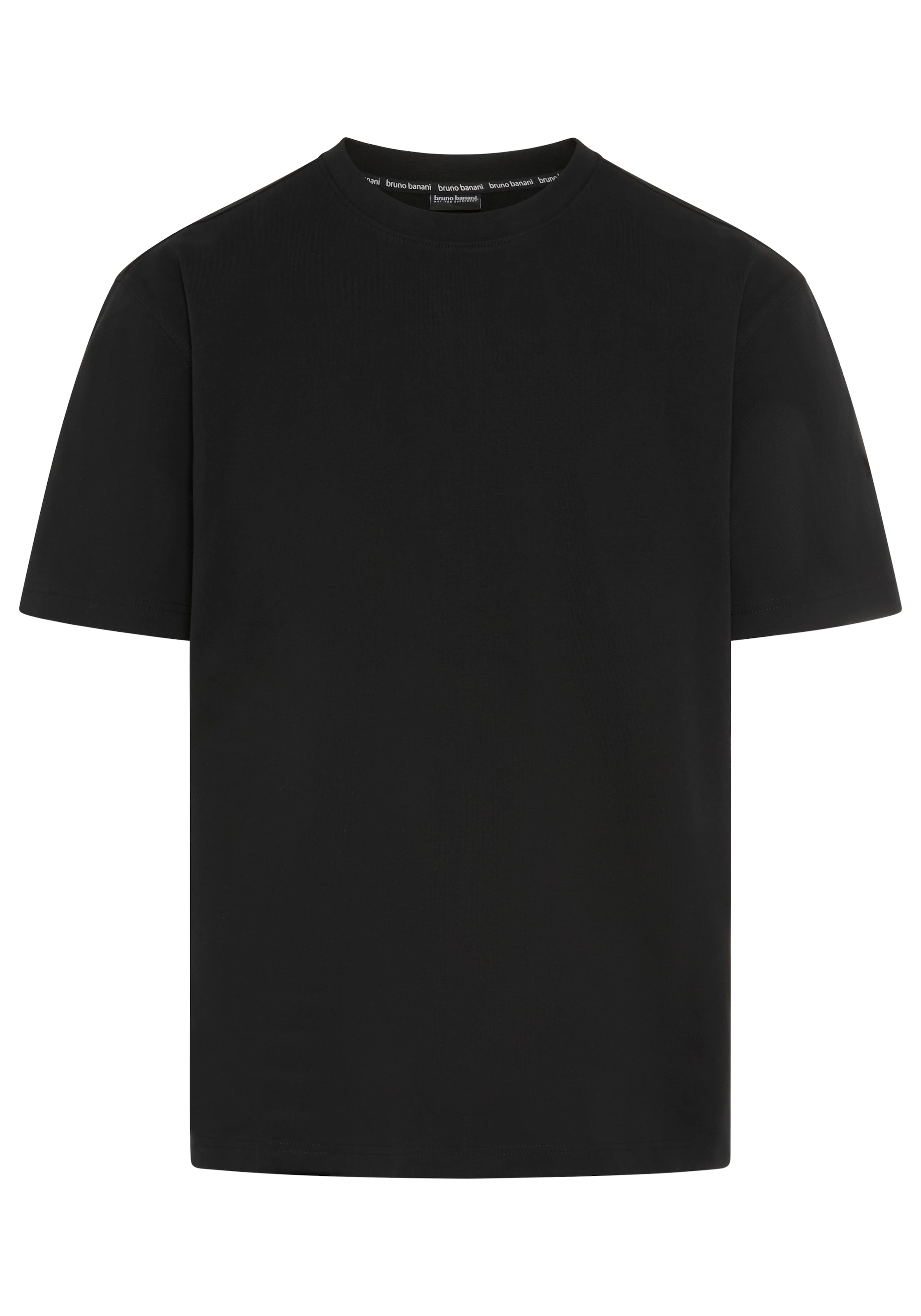 Bruno Banani T-Shirt Kurzarmshirt, lässige Passform, unifarben, aus Single Jersey