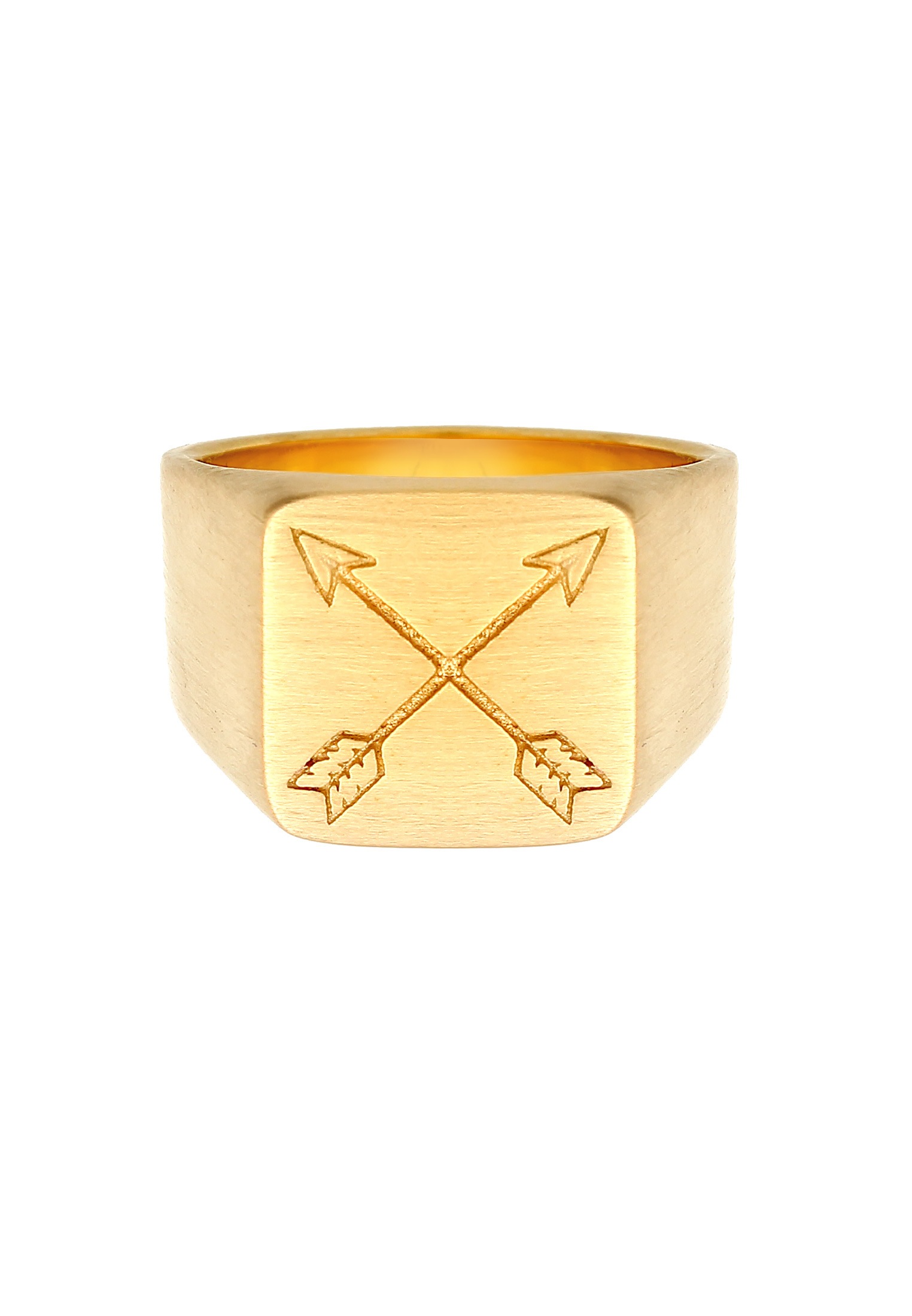 Kuzzoi Siegelring »Ring Herren Siegelring Matt Basic Pfeil 925er Silber«