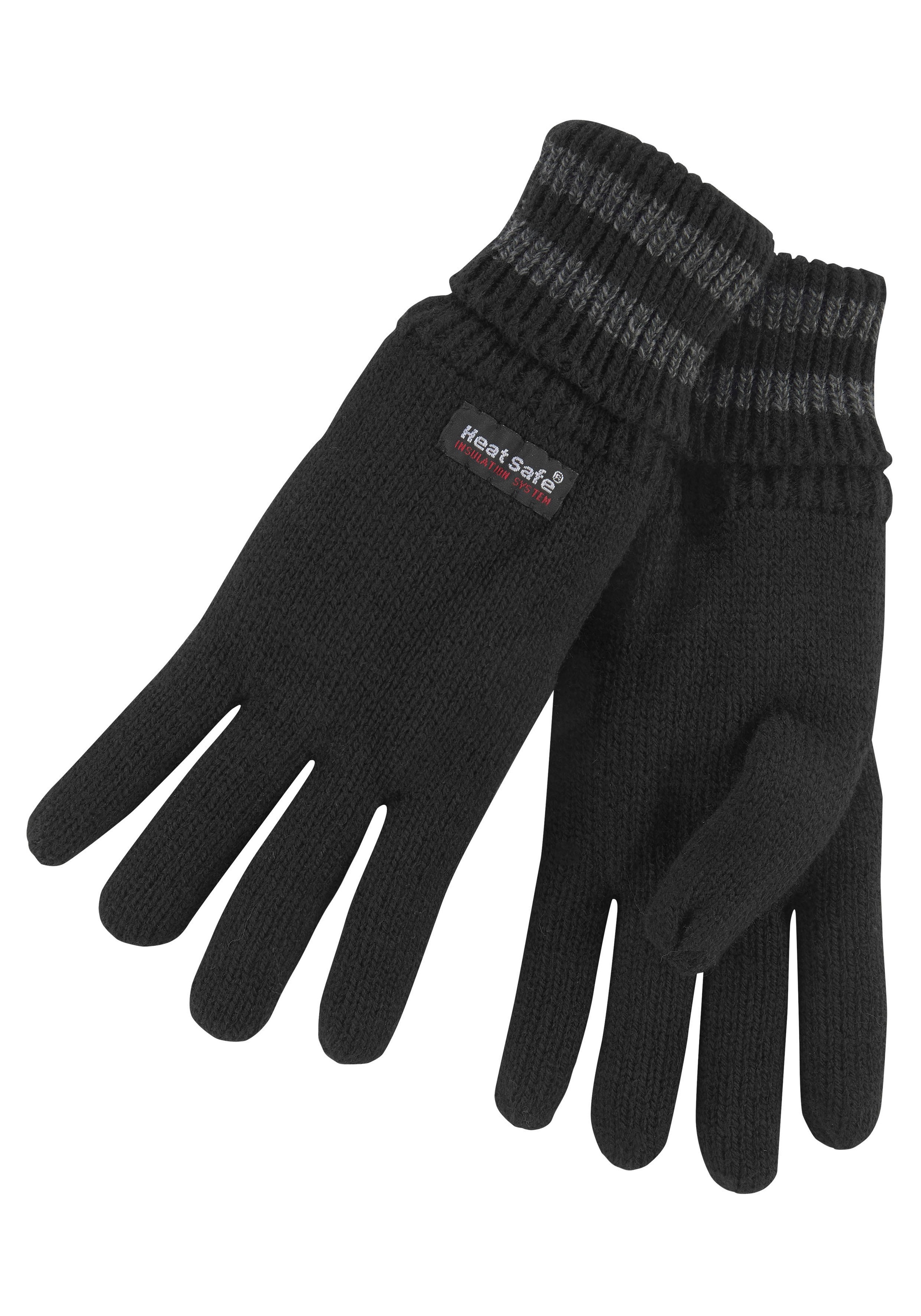 J.Jayz Strickhandschuhe, mit Umschlag, gefüttert, feuchtigkeitsabweisend