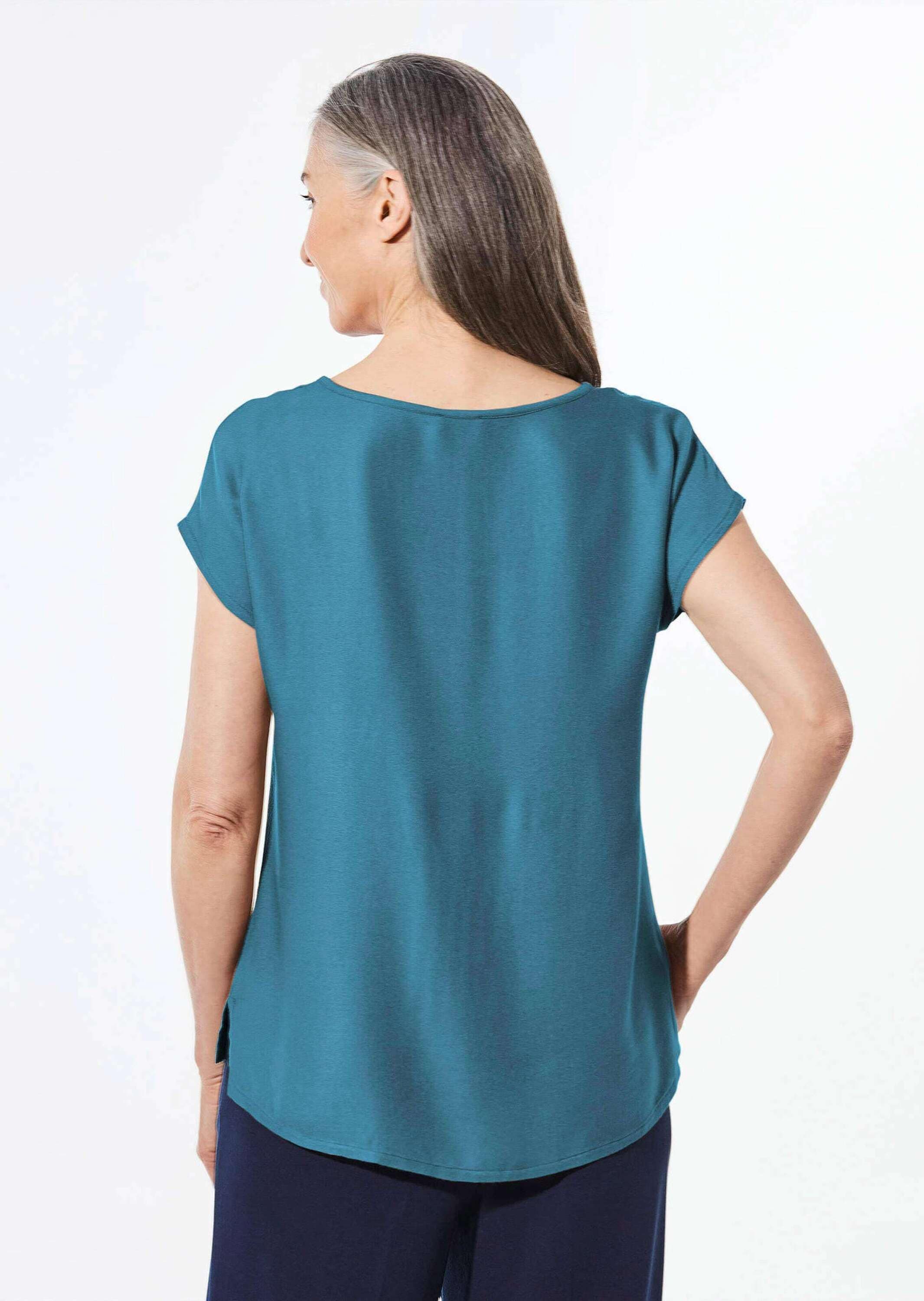 GOLDNER Schlupfbluse »Bluse Bluse mit Glitzersteinen«