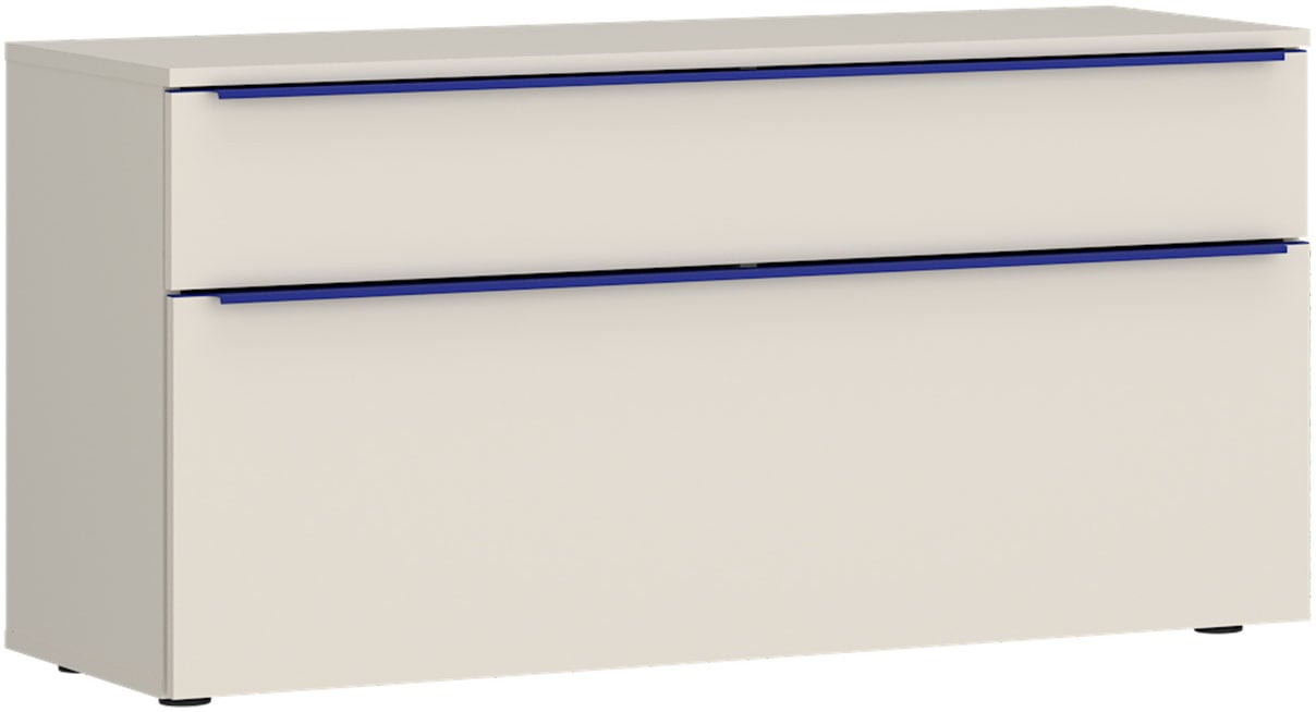 TOM TAILOR HOME Lowboard »COLOR PUZZLE 3 – 1 Klappe 1 Schublade mit farbigem Griff und Füßen« Kommode, Breite 110 cm,mit Klappe und Schublade, viel Stauraum