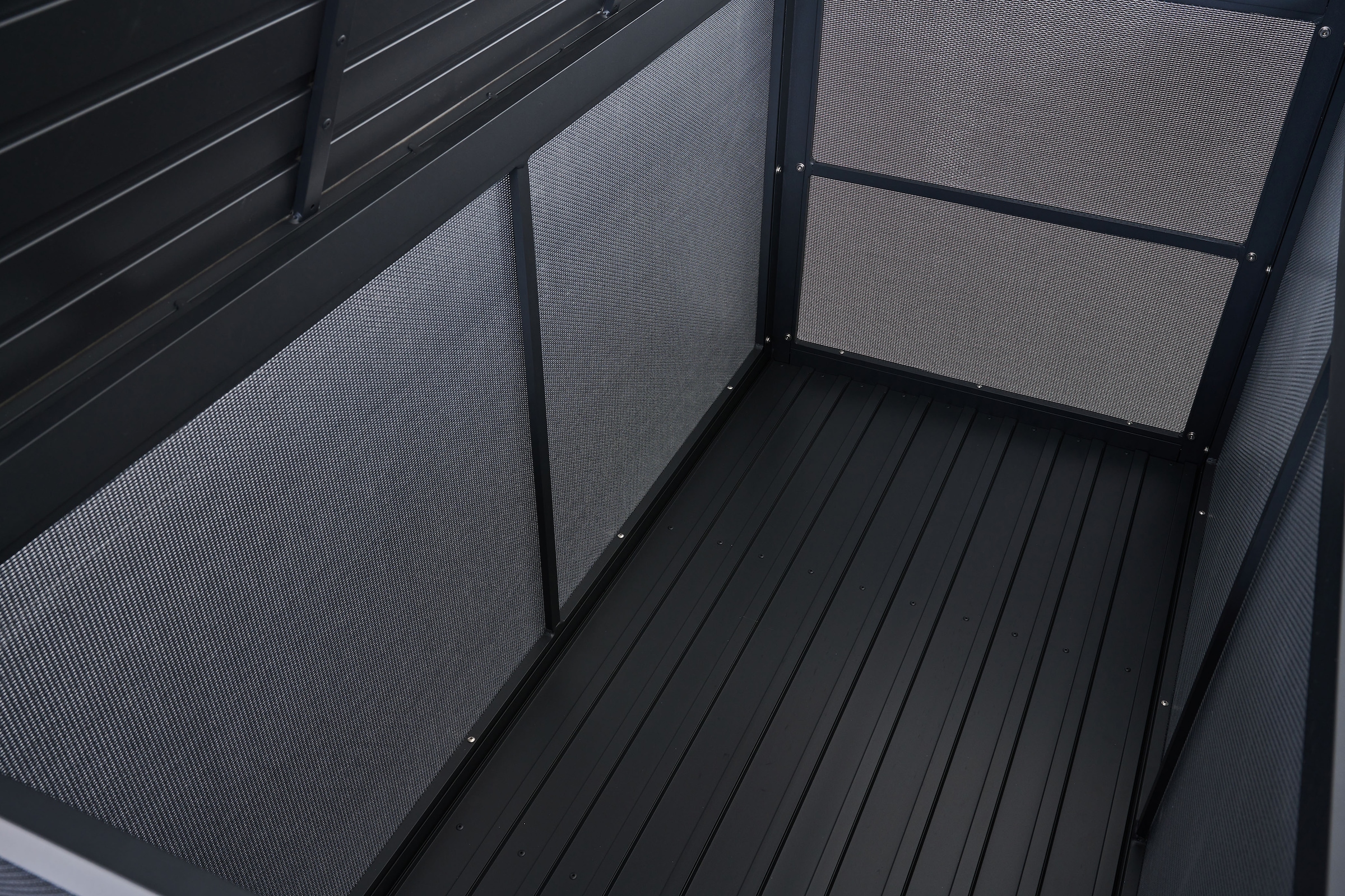 Siena Garden Kissenbox Gestell aus Aluminium, Ranotex® Bezug, 159x79x83cm anthrazit