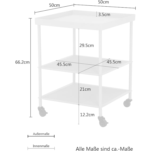 andas Couchtisch »Crossby«, hochwertiges Metall, runde Metallfüße, Design  by Morten Georgsen im OTTO Online Shop