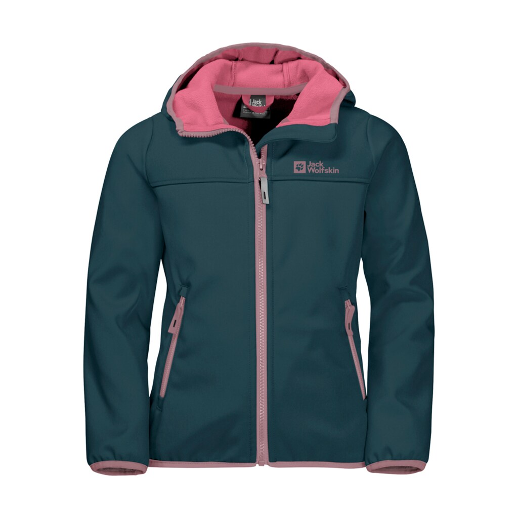 Jack Wolfskin Softshelljacke »FOURWINDS JACKET KIDS«, mit Kapuze