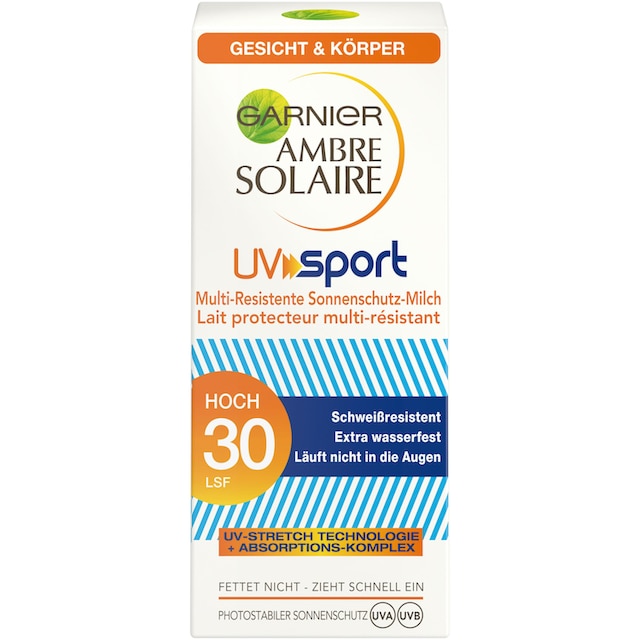 GARNIER Sonnenschutzmilch »Ambre Solaire UV Sport Protection LSF 30« bei  OTTOversand