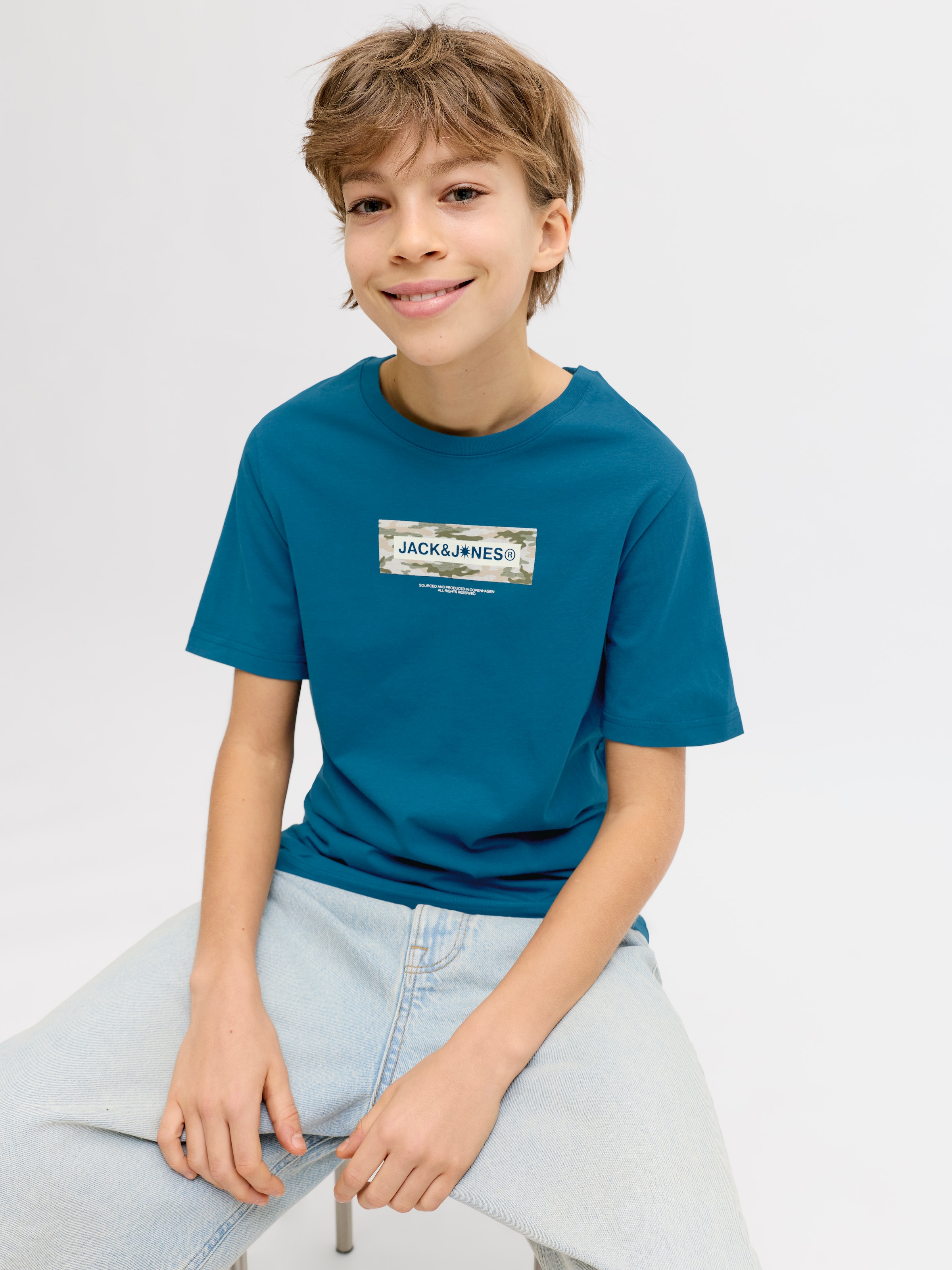 Jack & Jones Junior T-Shirt »JCOBREEZE BRANDED TEE SS CN FST JNR«